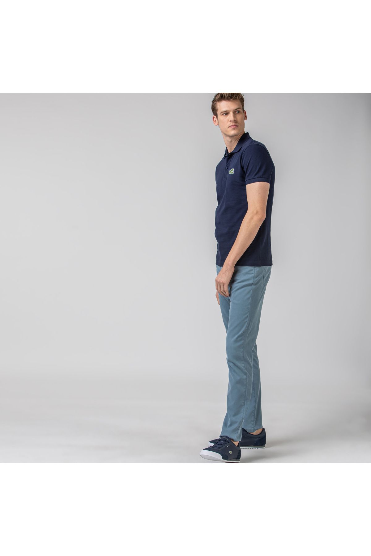 شلوار آبی مردانه باریک اورجینال Lacoste