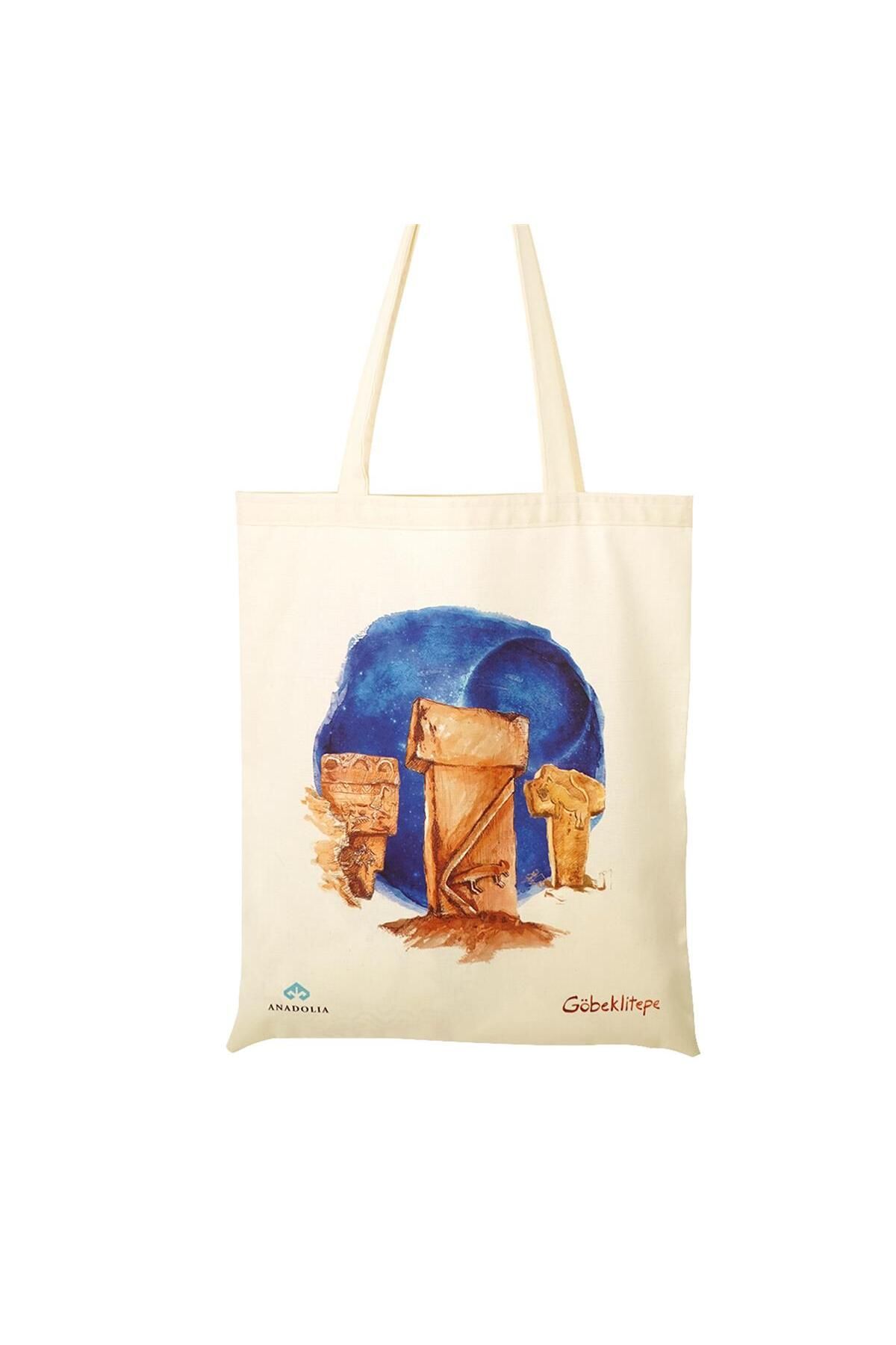 Anadolia-Göbeklitepe - Raw Cloth Bag with Sky Motif 2