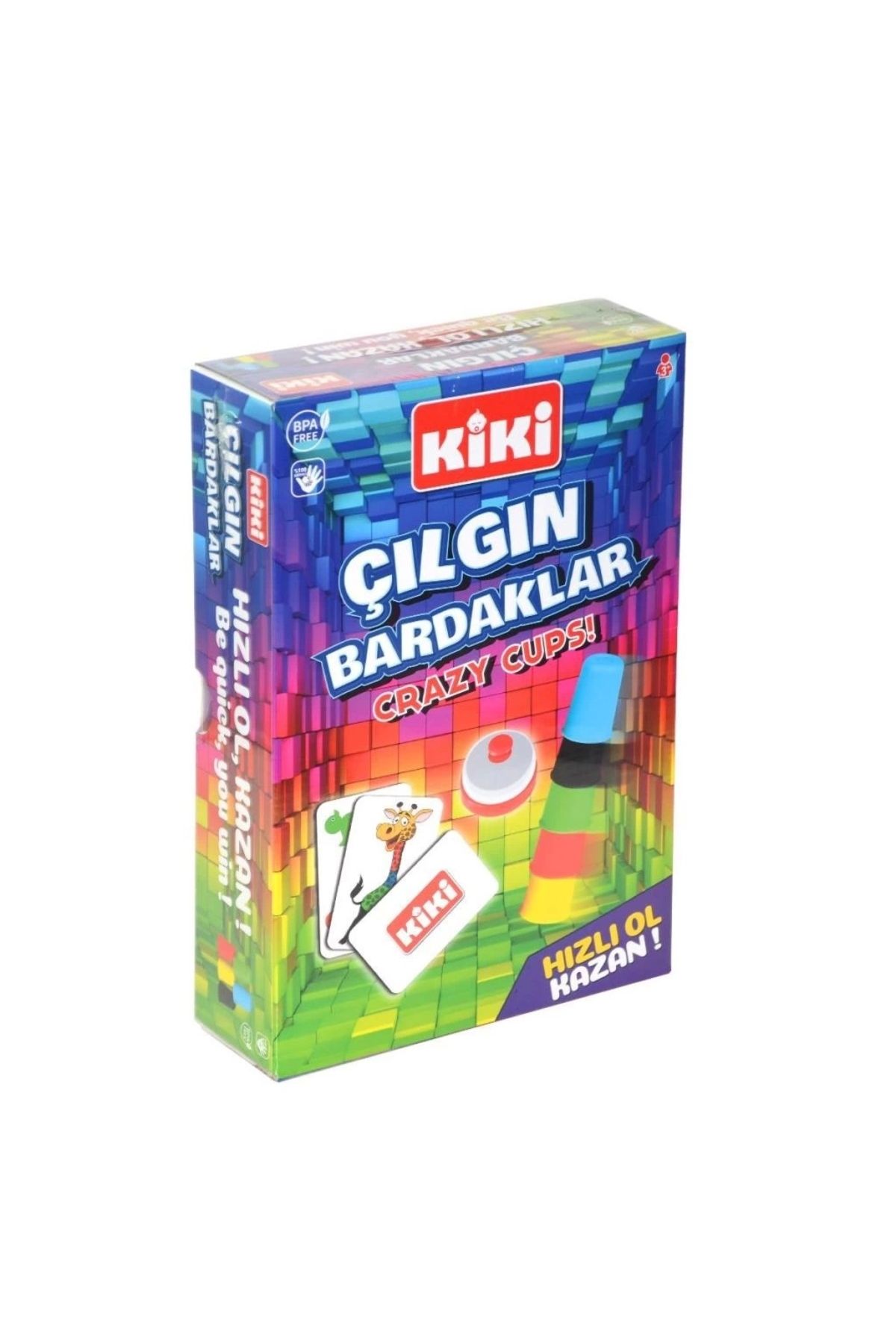 Basic Fun Çocuk AE-2002 Kiki, Çılgın Bardaklar - Crazy Cups! / +3 yaş