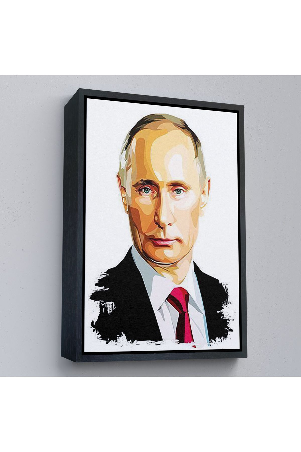 Doğal Bizden DB Çerçeveli Vladimir Putin - Rusya Devlet Başkanı Tablosu-7958