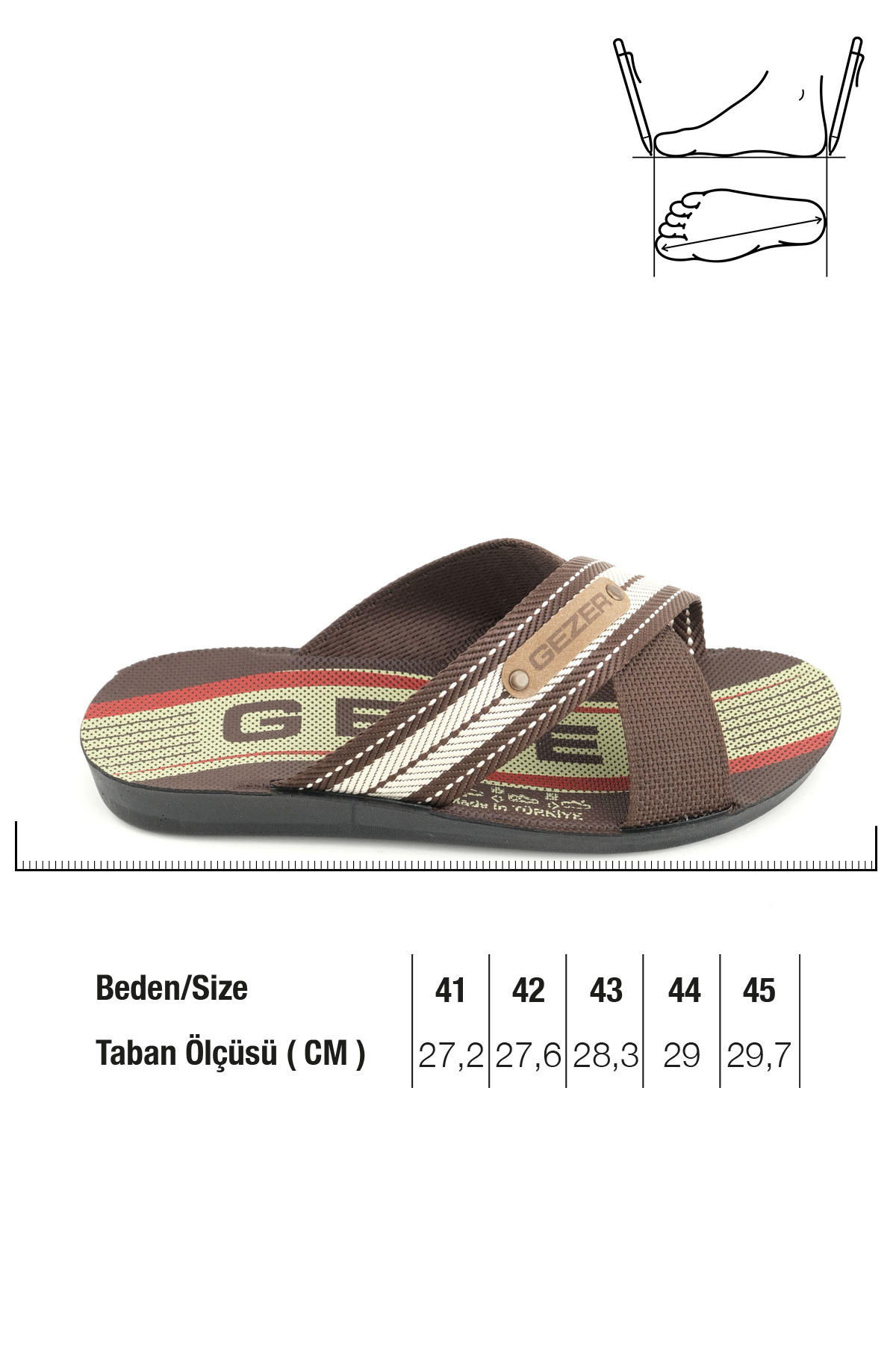 GEZER-Καλοκαιρινές ανδρικές παντόφλες Star PU Home Garden Casual 2