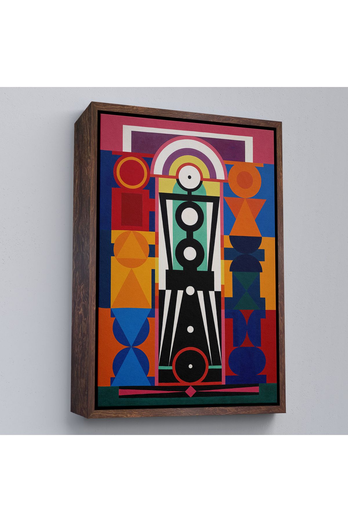 Doğal Bizden DB Çerçeveli Auguste Herbin - Kompozisyon Tablosu-8093
