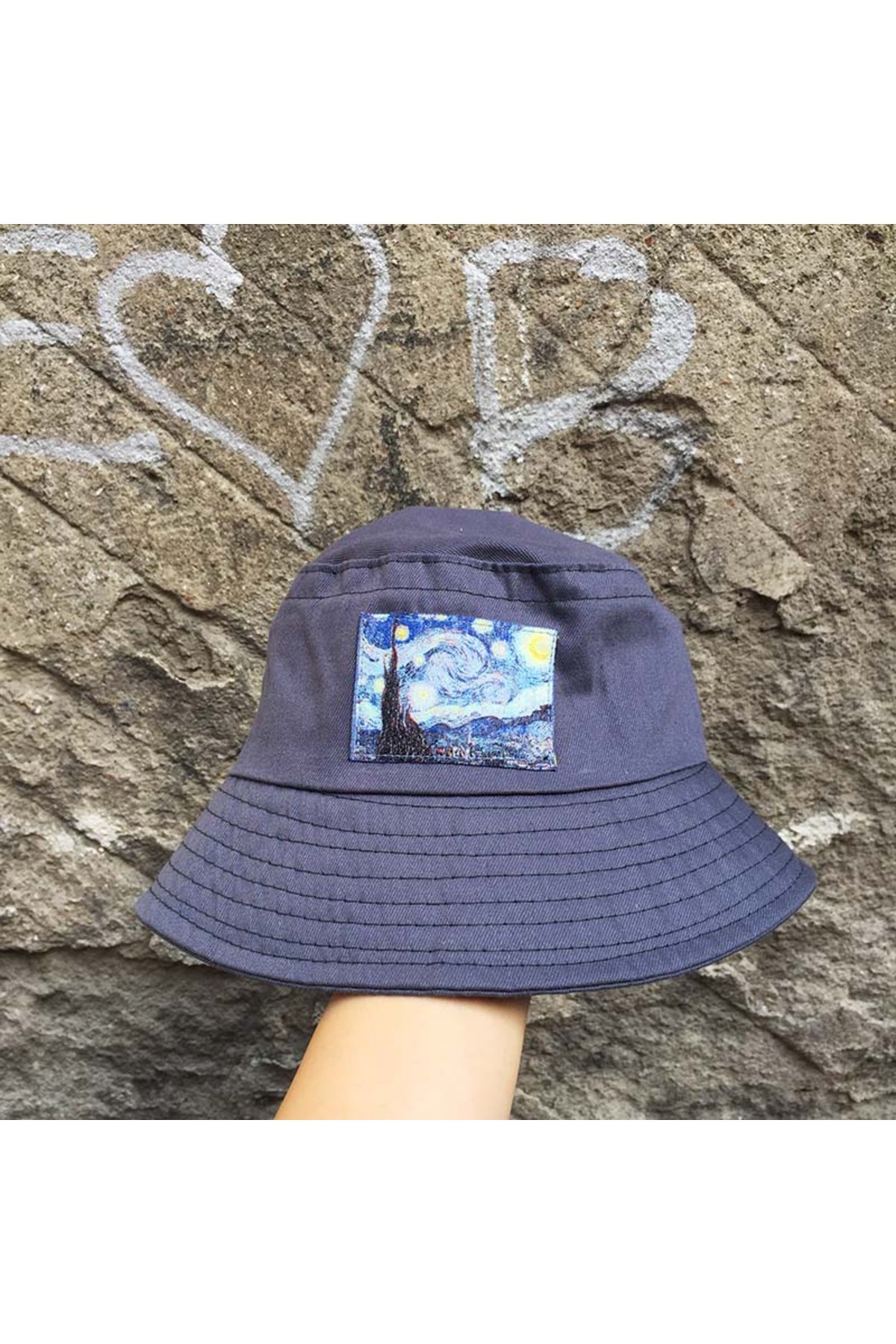 Köstebek-Van Gogh - Pălărie cu găleată noapte înstelată 5
