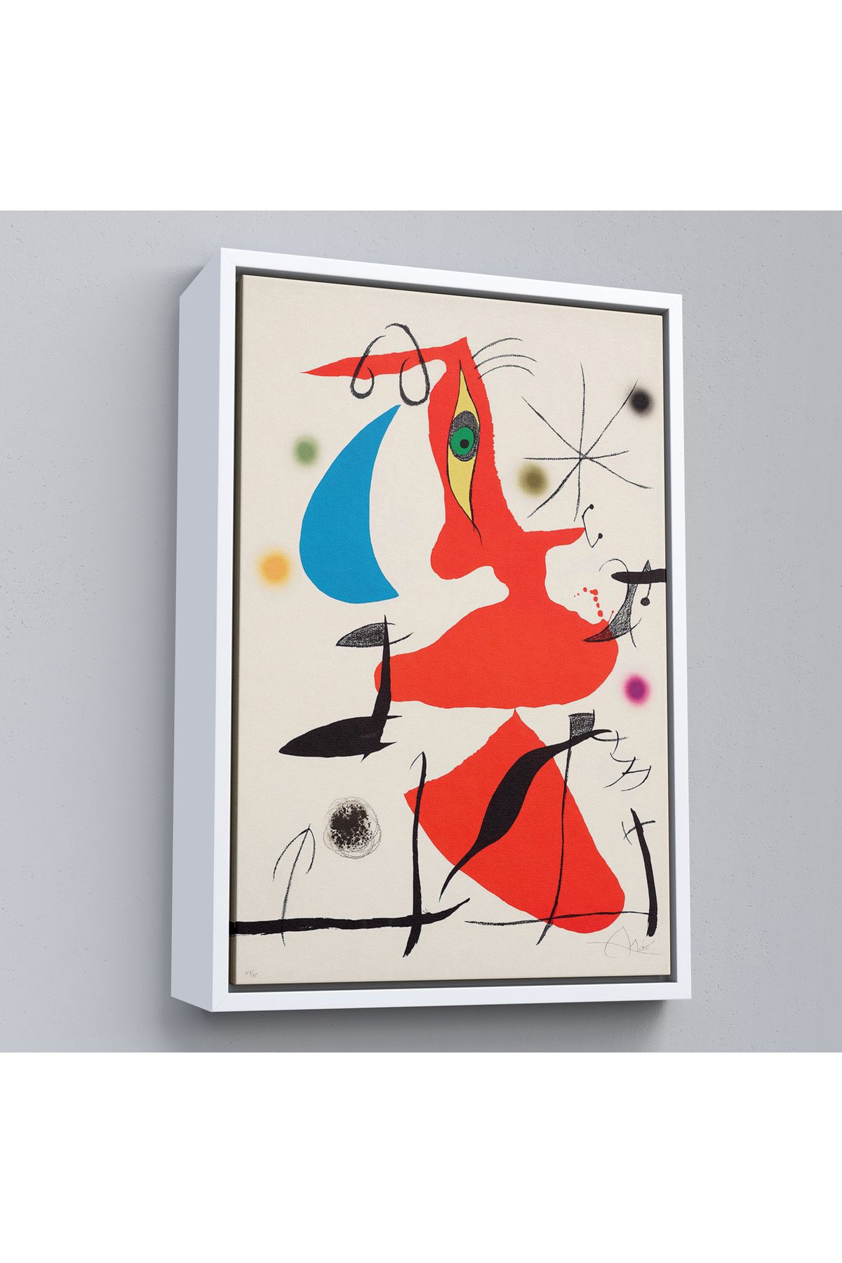 Shoprit Çerçeveli Joan Miro - Sürreal Soyut Tablo-7365