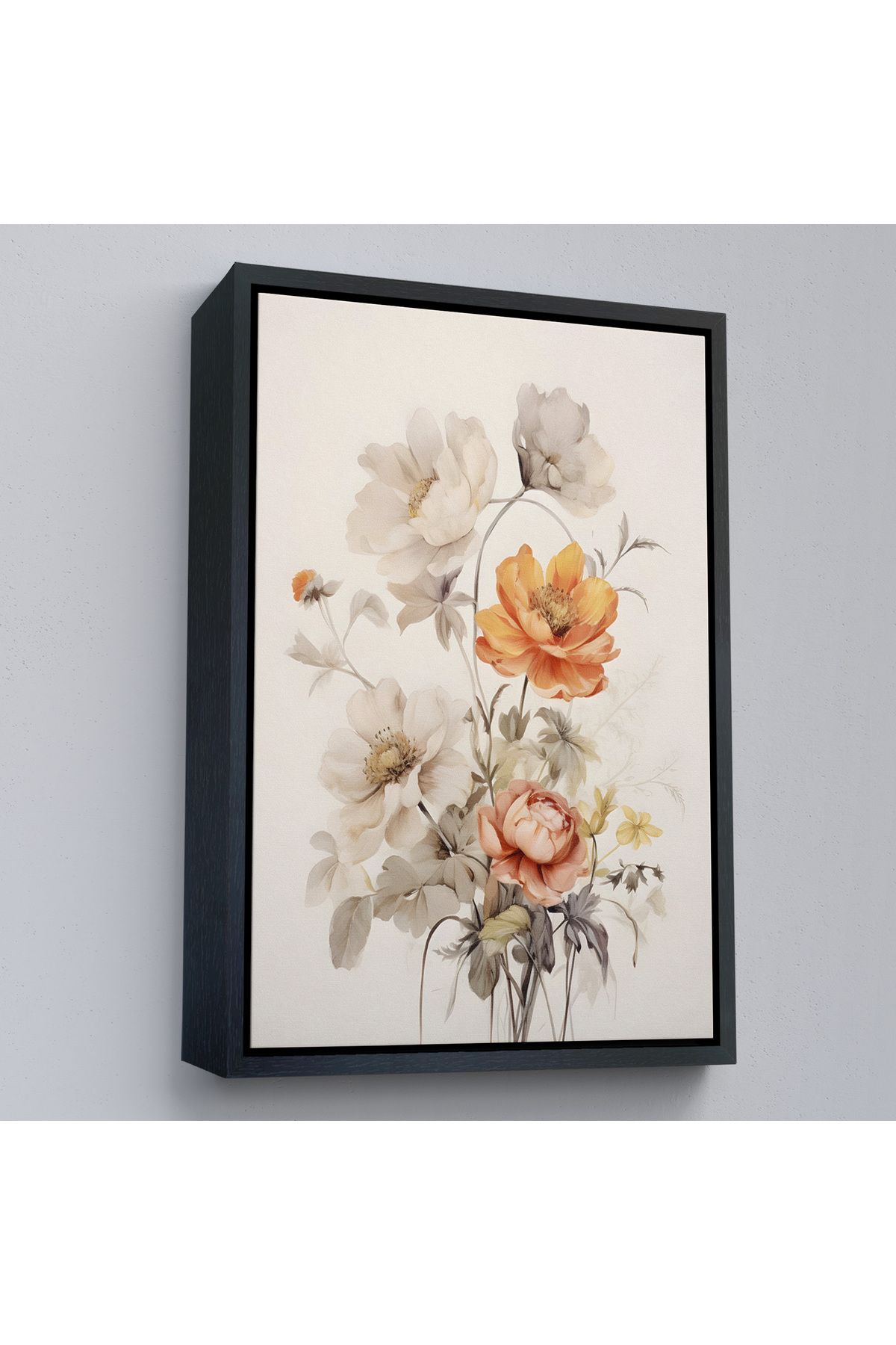 Jusoon Çerçeveli Soft Çiçekler Tablo-8035