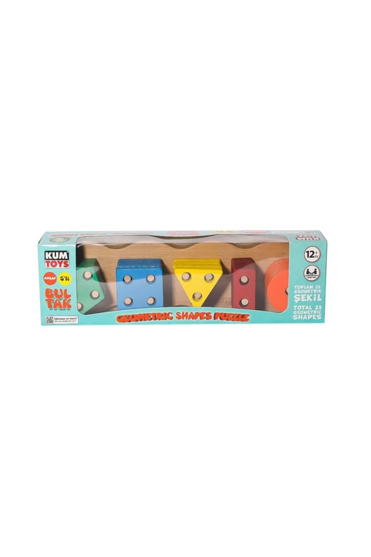 Basic Fun Çocuk KM5656 Ahşap Beşli Bultak -Kumtoys