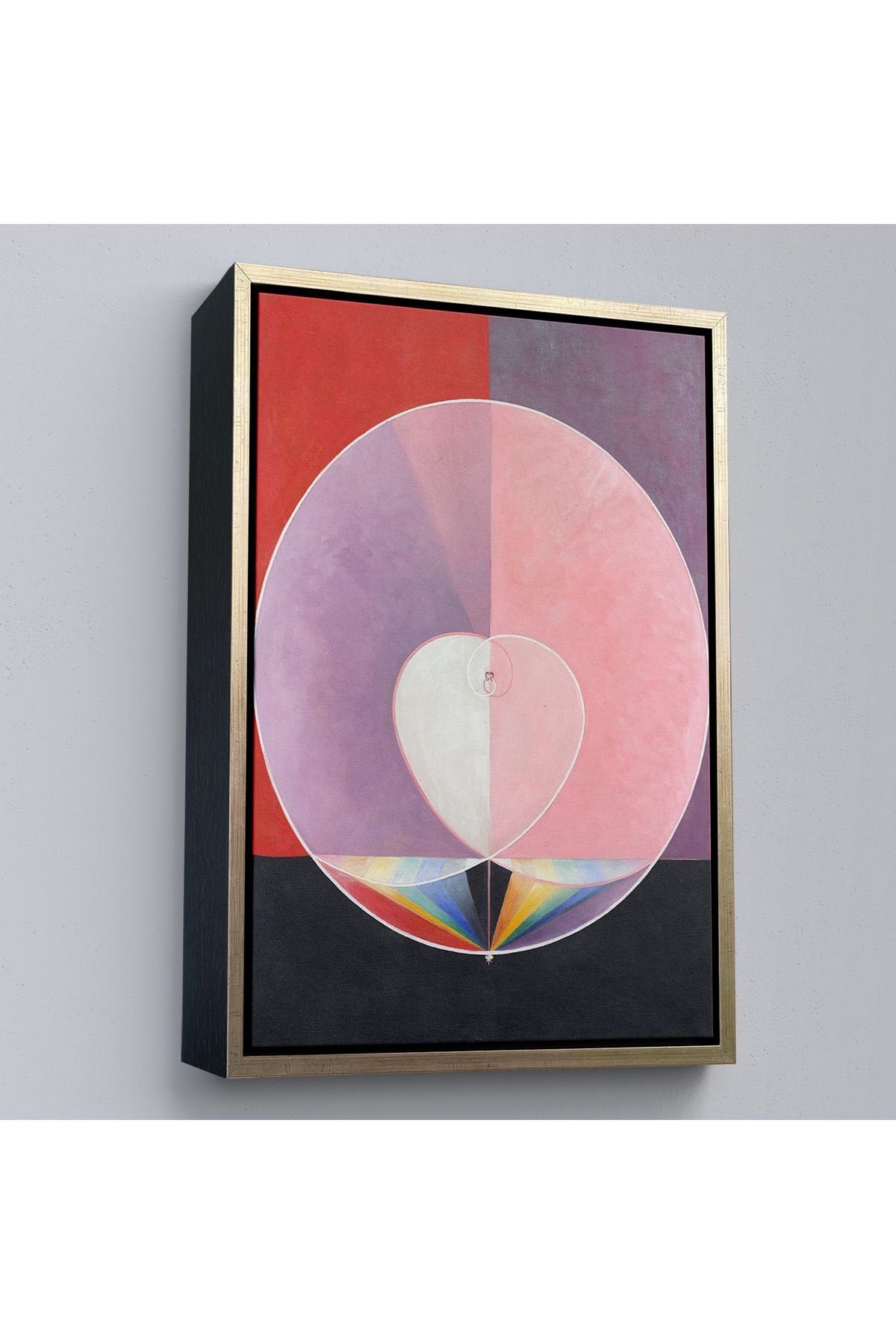 Jusoon Çerçeveli Hilma Af Klint - Güvercinler Tablosu - Doves-7284