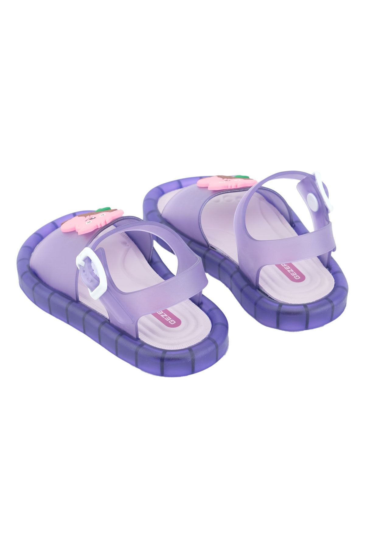 GEZER-GIrl's LIghted Faux Leather Summer Sandals - Comfortable Sole, Adjustable on the Ankle 4