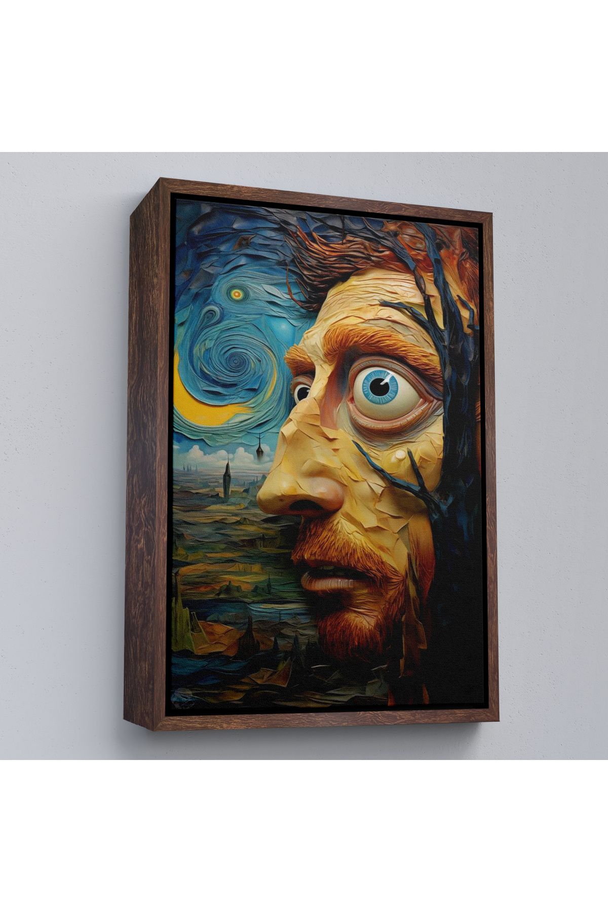 Home Çerçeveli Vincent Van Gogh Tarzı Portre Tablosu-7817