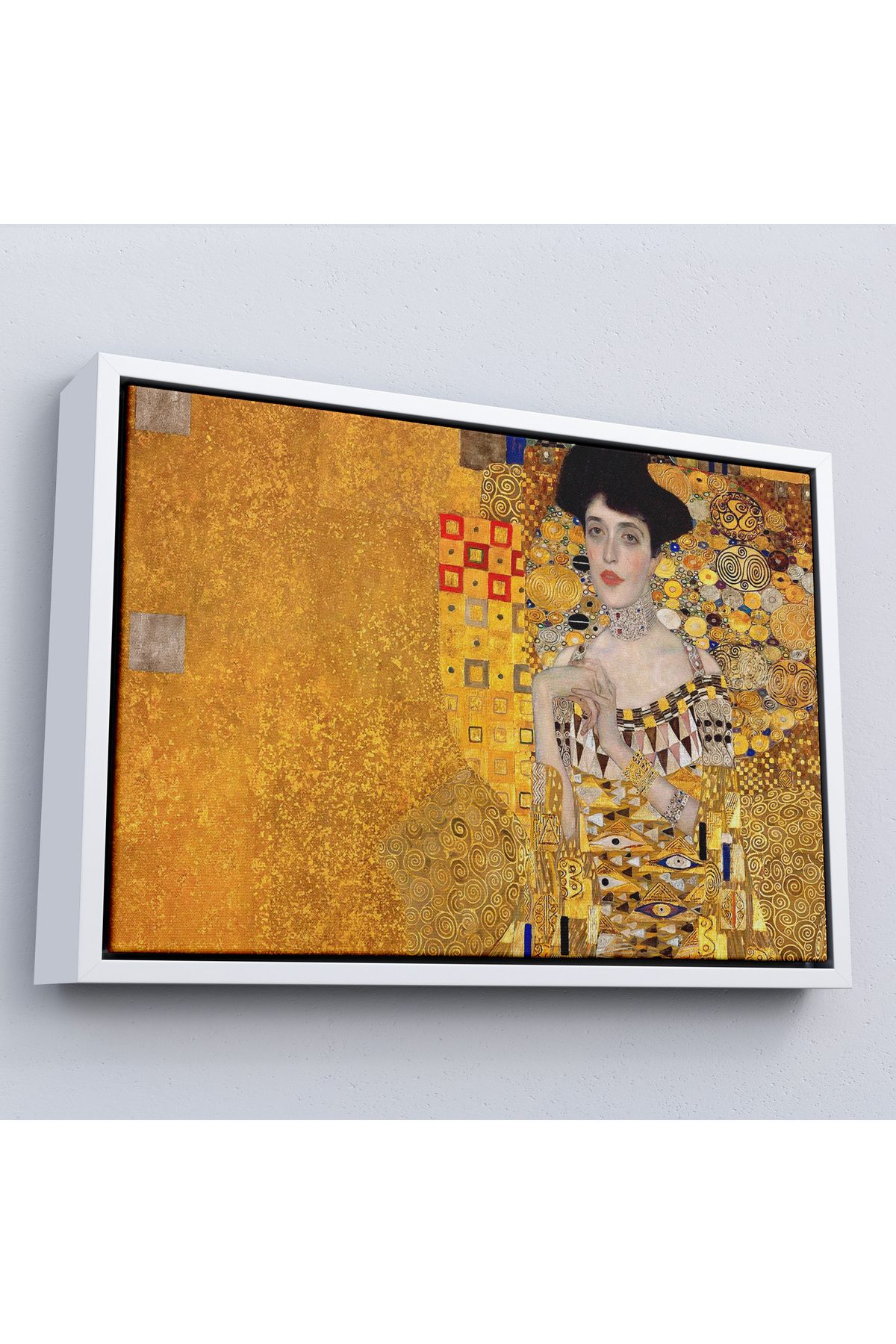 MOONFER Çerçeveli Gustav Klimt - Altınlı Kadın Tablosu - The 'Woman İn Gold'-7088