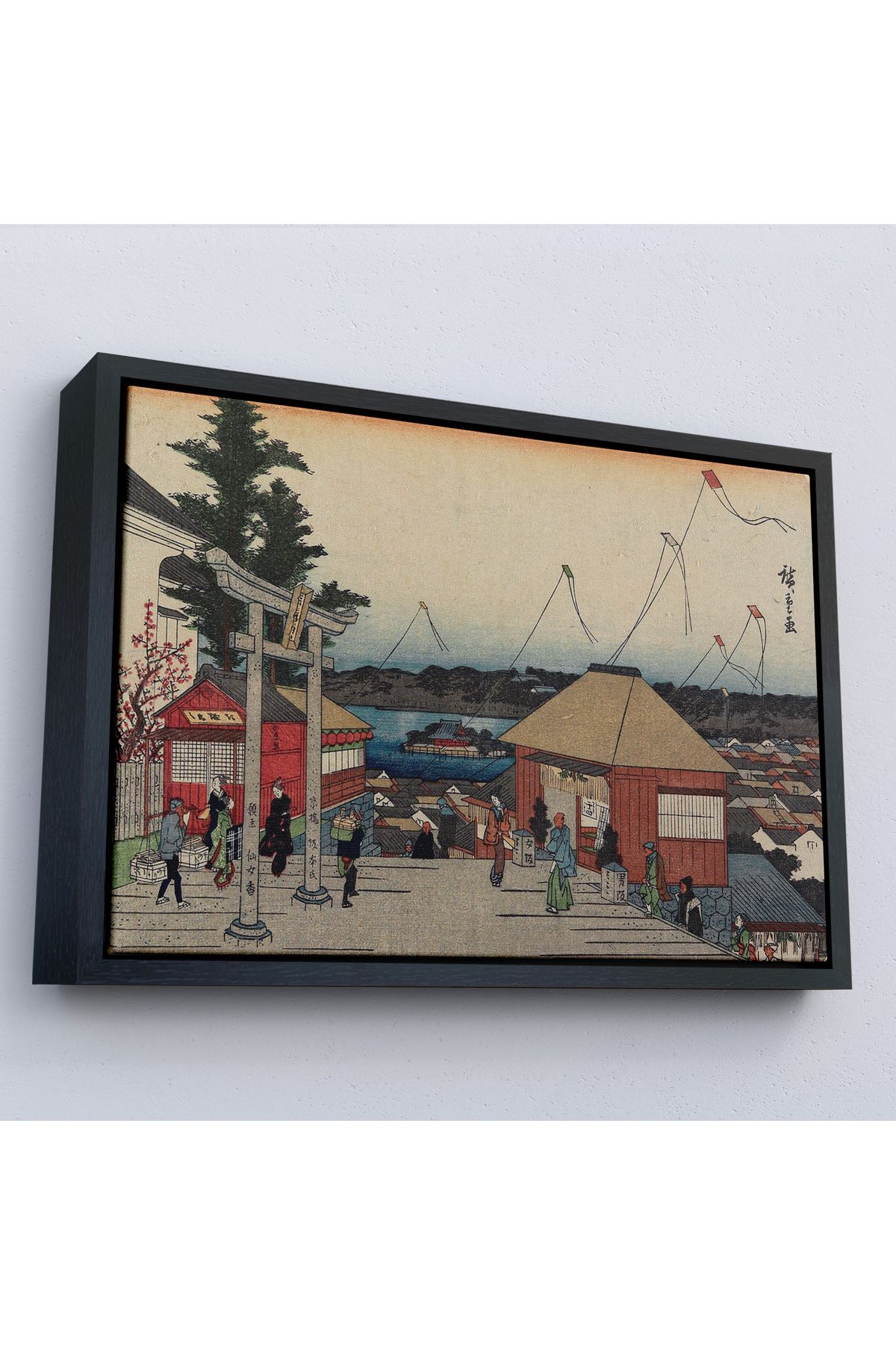Jusoon Çerçeveli Hiroşige, Yushima'Daki Tenjin Tapınağı Tablosu-7028