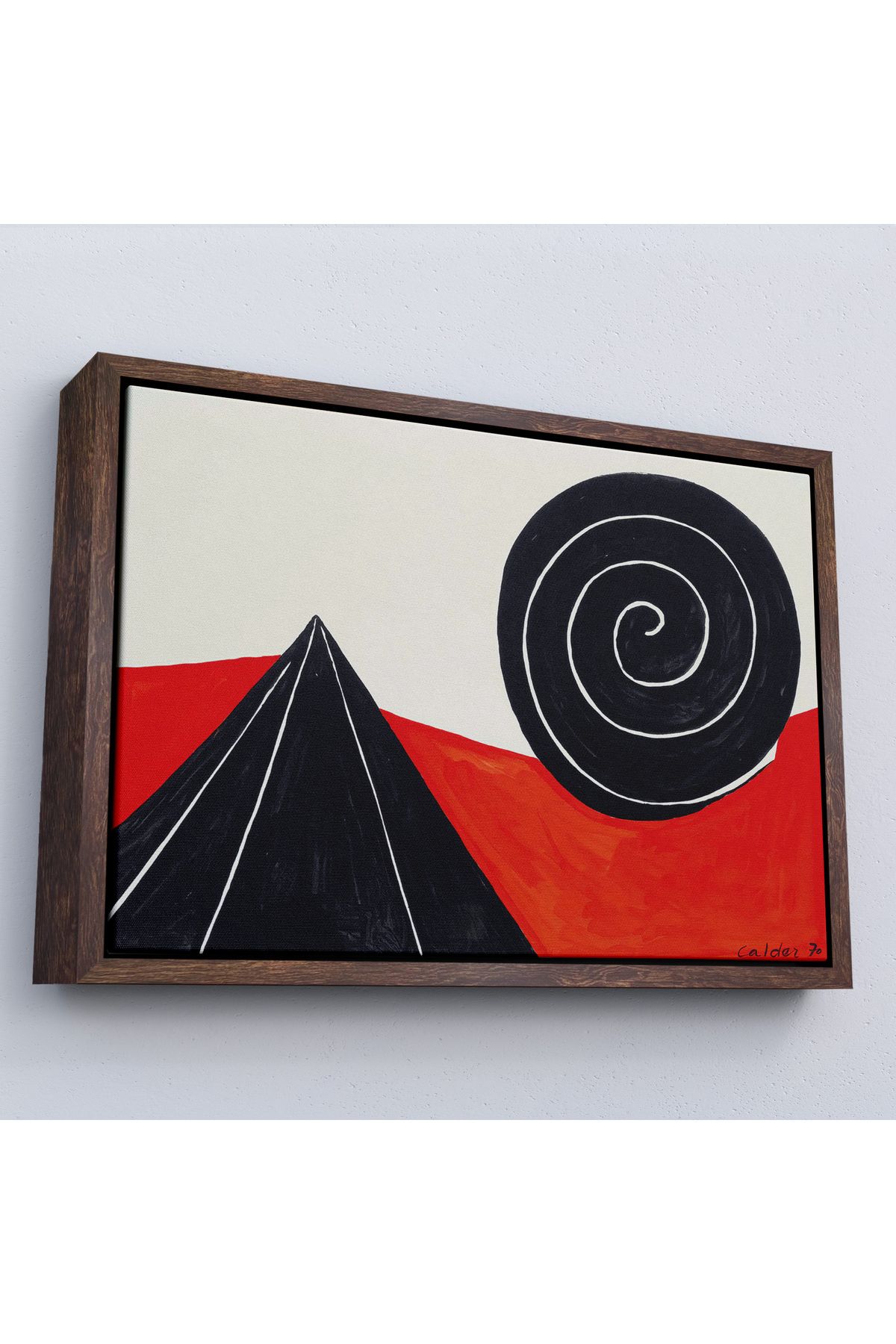 Yarımada Bahçe YB Çerçeveli Alexander Calder - Piramit Ve Sarmal Tablo - Pyramid And Spiral-7111