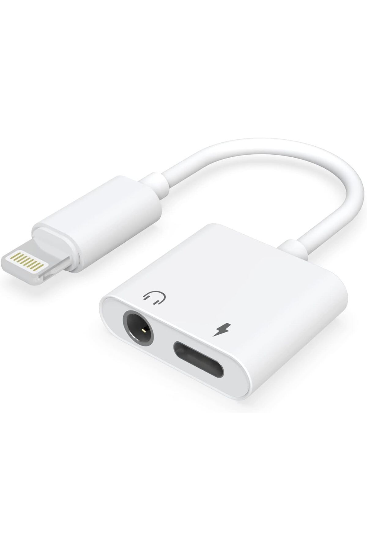STOREMAX daliashops iPhone ile uyumlu kulaklık adaptörü 2 si 1 arada Lightning jack 3,5 mm kulaklık bağl