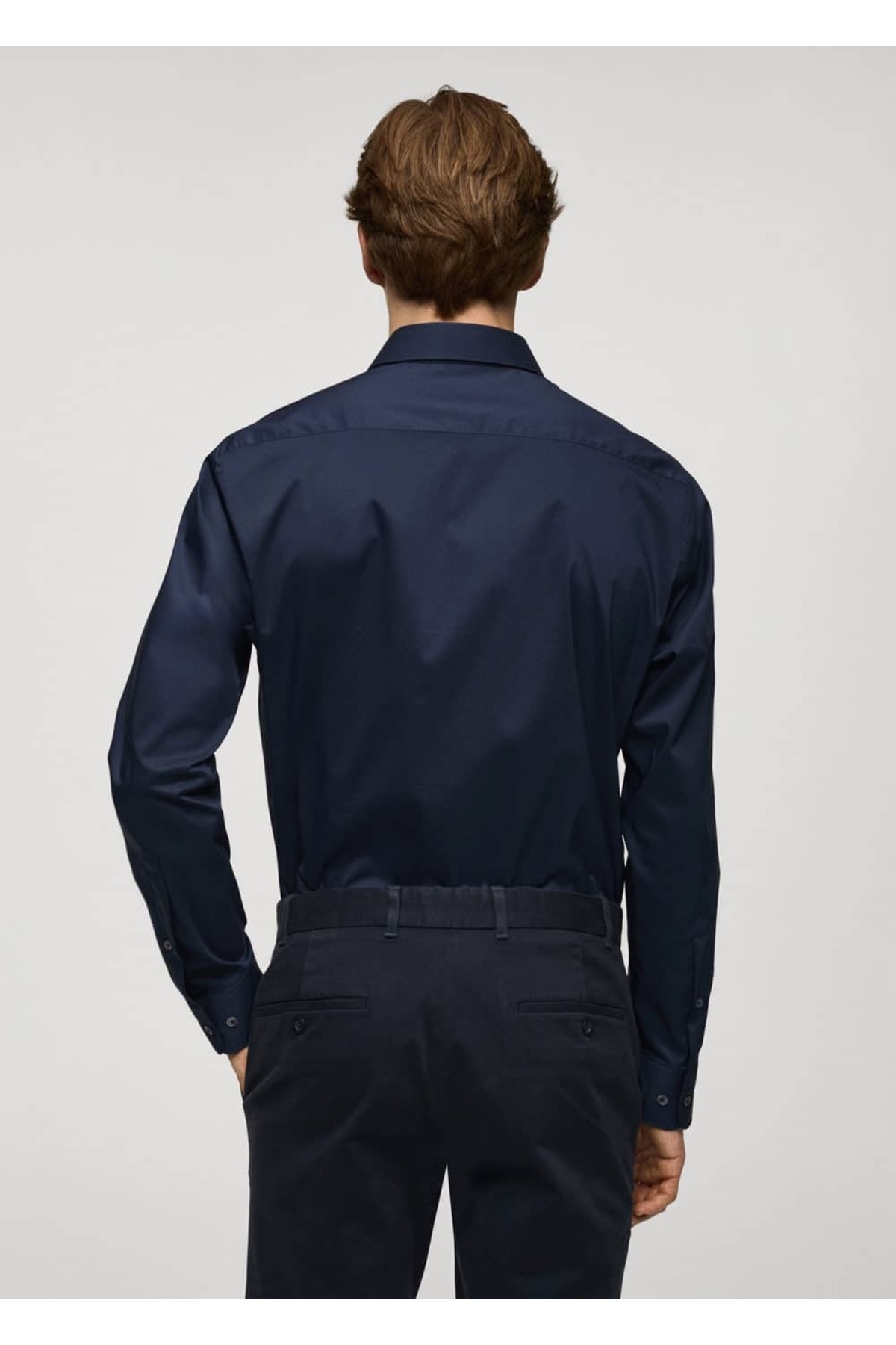 MANGO Man-Regular Cut Stretch-Baumwollhemd 4