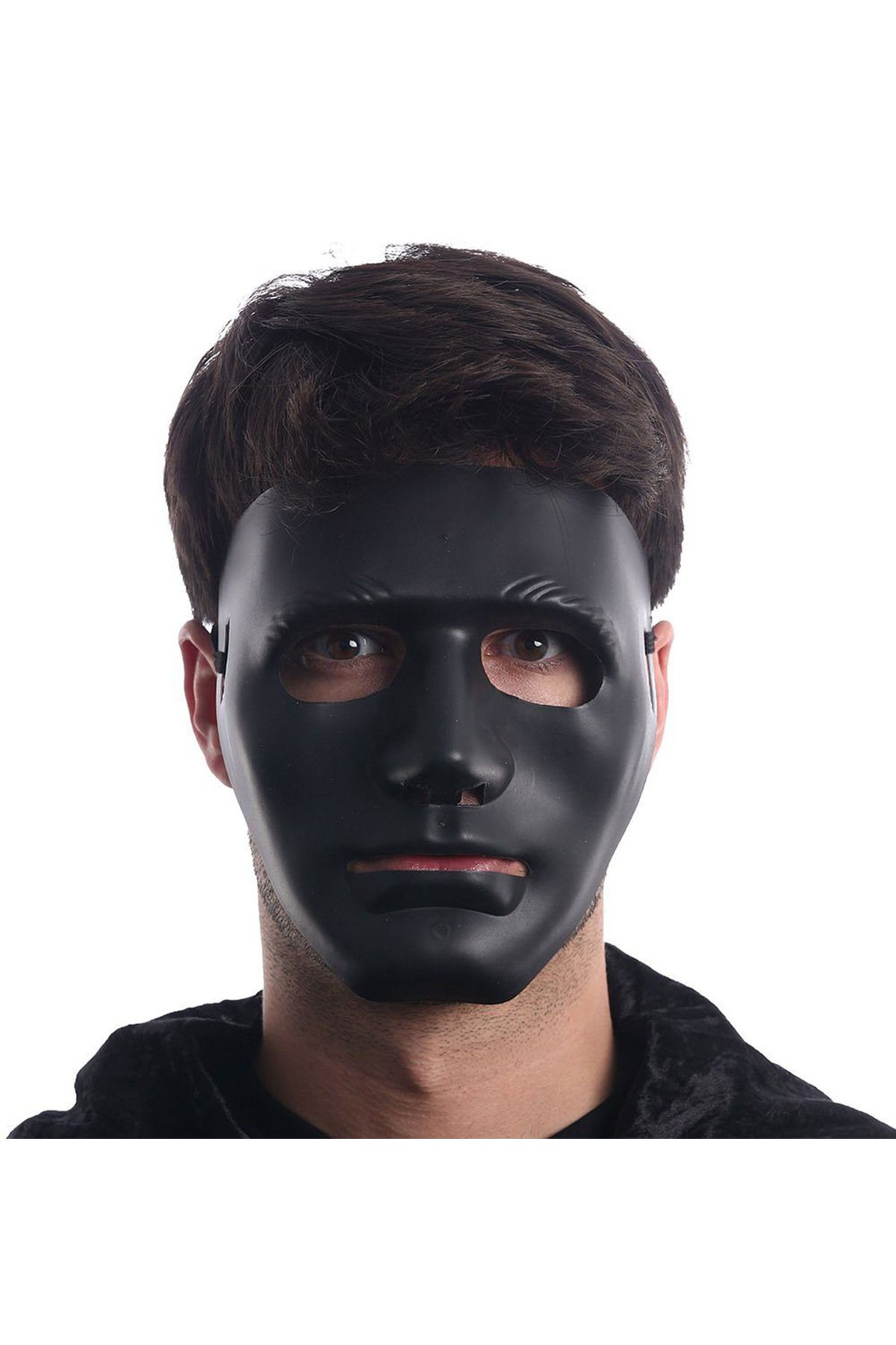 Avantaj Kapıda ® Siyah Renk Hip Hop Anonim Jabbawockeez Dans Maskesi 18x19 cm (Parti Temalı)