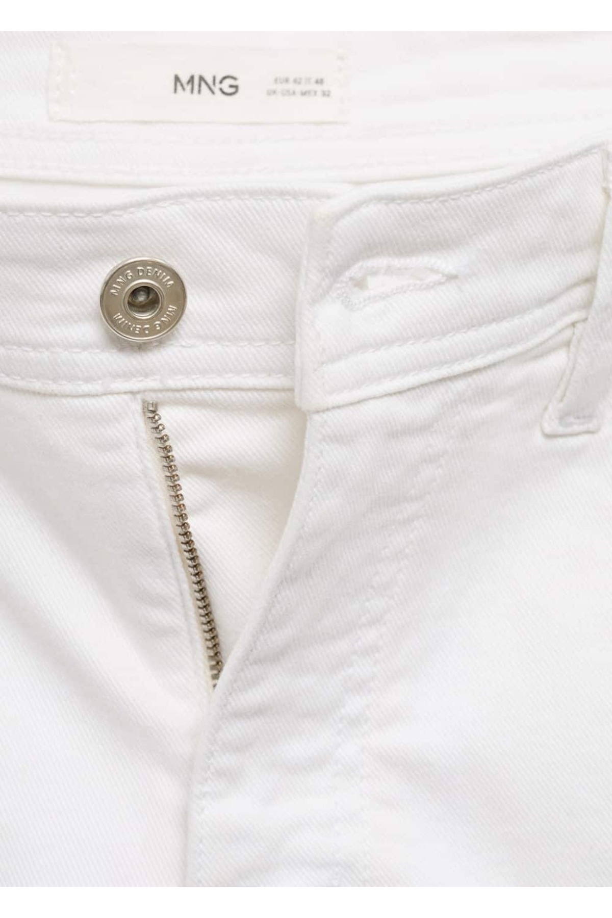 MANGO Man-Džínové bermudy slim fit 8