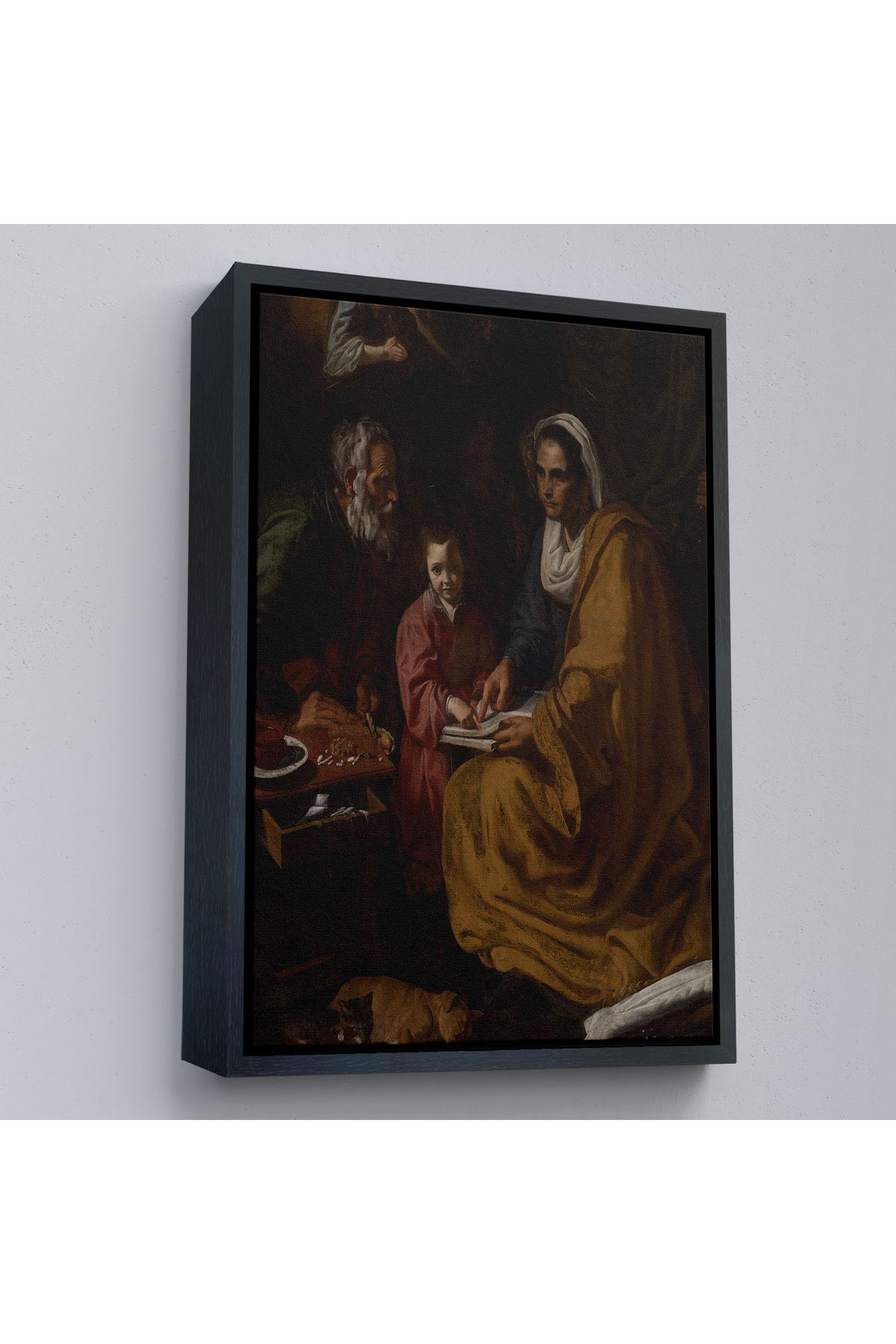 Shoprit Çerçeveli Diego Velázquez - Bakire'Nin Eğitimi Tablo - The Education Of The Virgin-7426