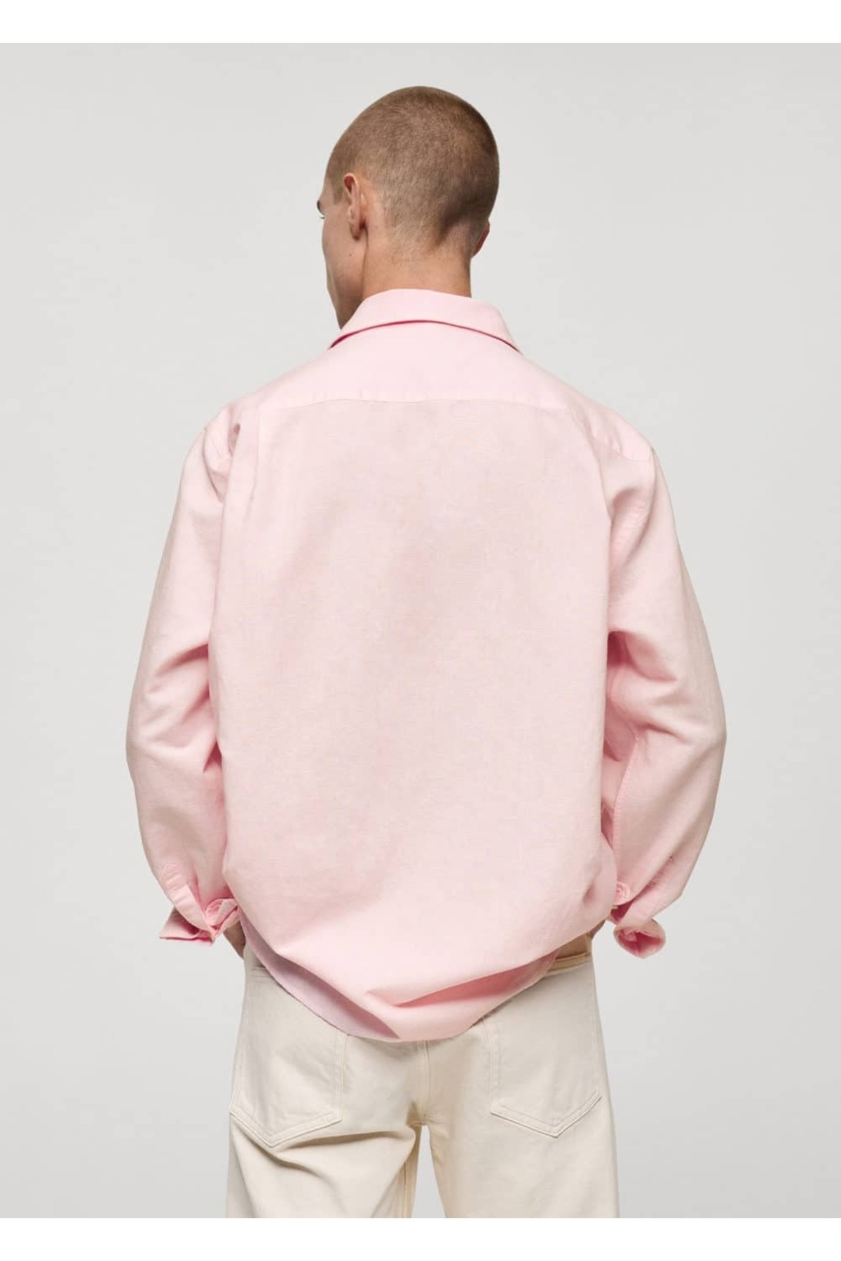 MANGO Man-Classic Cut Linen Shirt 4