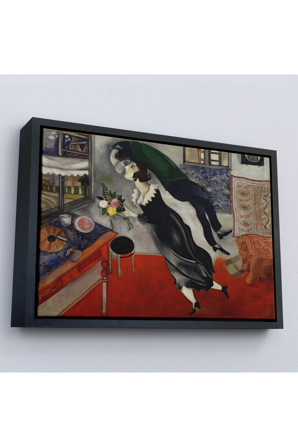 Shoprit Çerçeveli Marc Chagall - Birthday Doğum Günü Tablosu-7057
