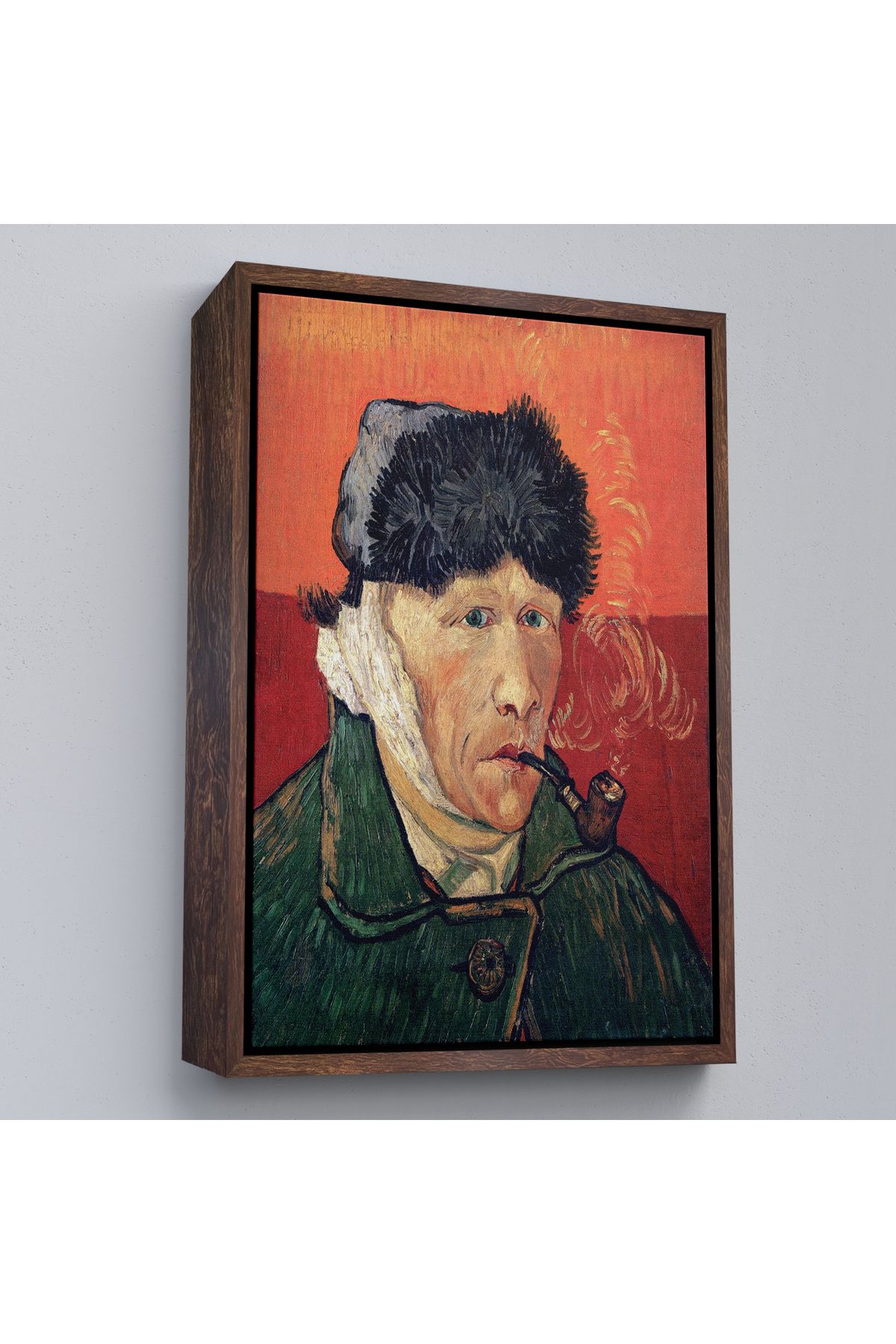 ELİTE TRADESMAN Çerçeveli Vincent Van Gogh - Kulakları Bandajlı Portre Tablo-7470