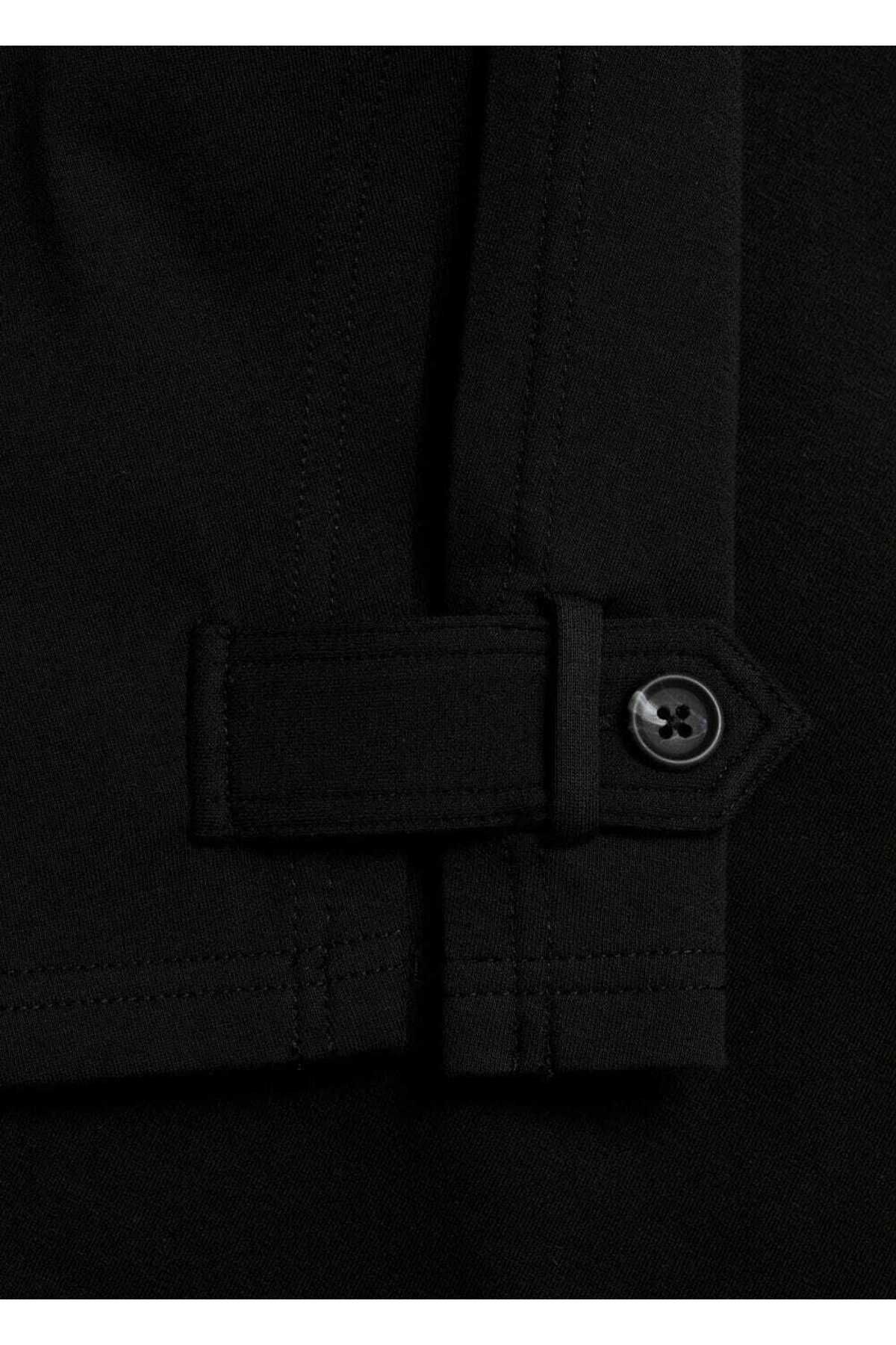 MANGO Woman-Cloak Style Jacket with Buttons 6
