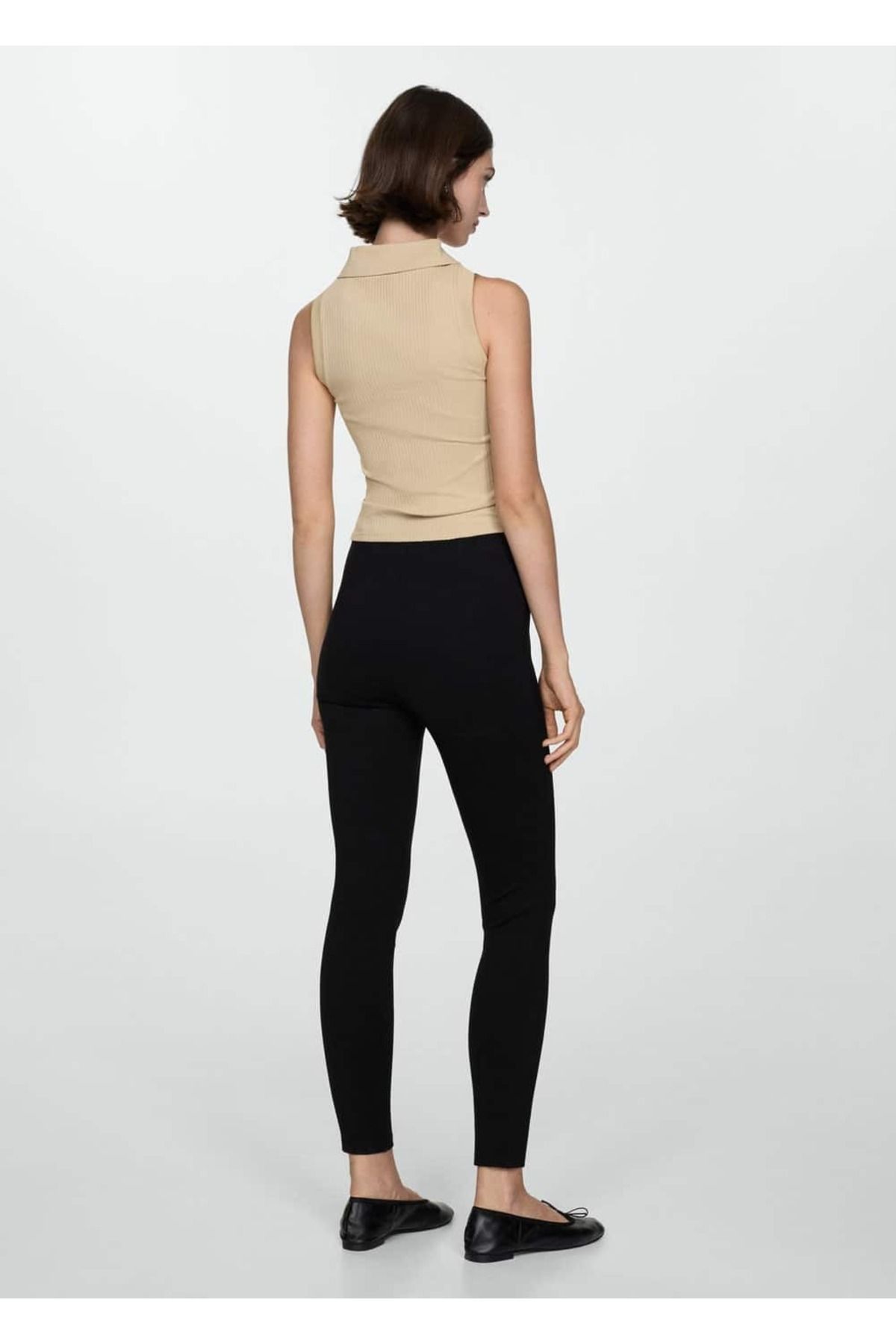 MANGO Woman-High Waist Leggings - Comfortable and Stylish Design 4