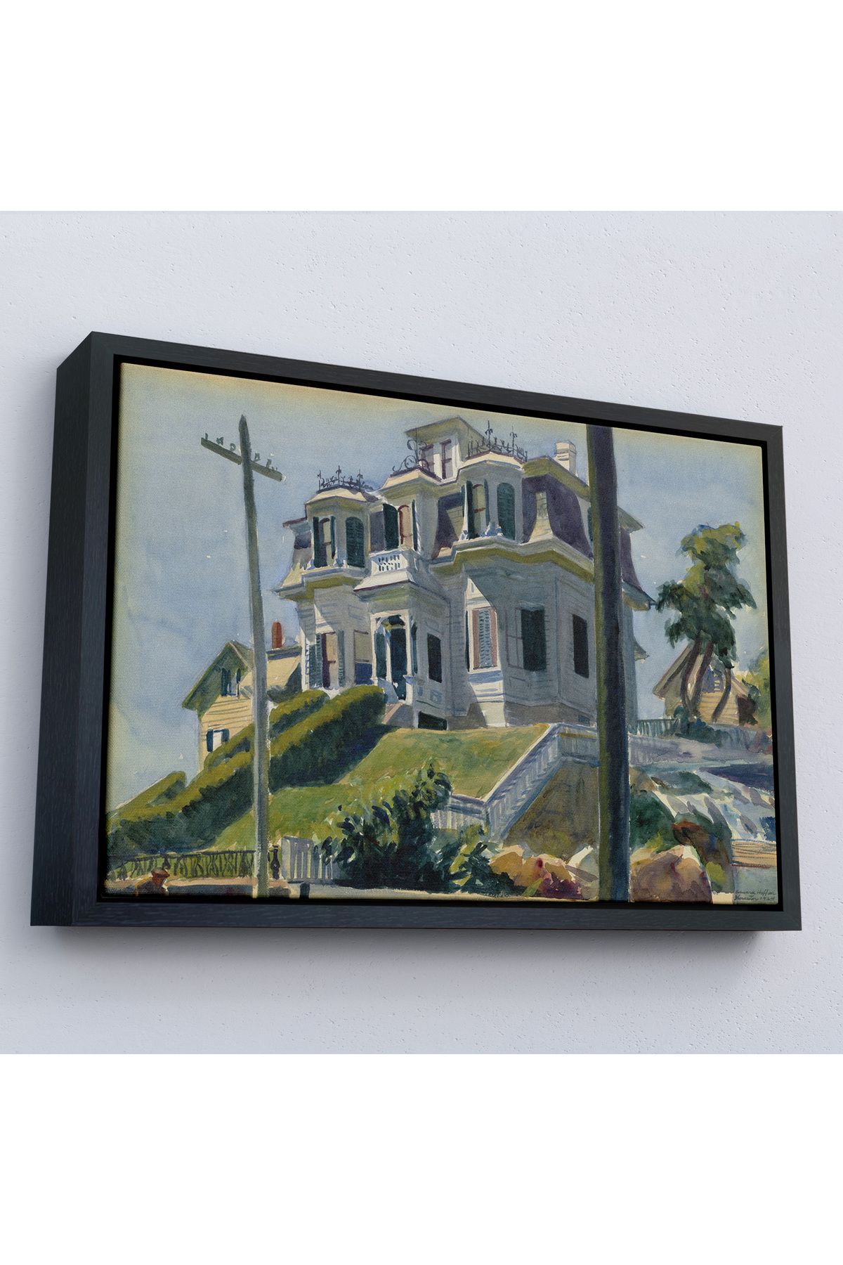 bluvex Çerçeveli Edward Hopper, Haskell'S House - Haskell'İn Evi Tablosu-7078