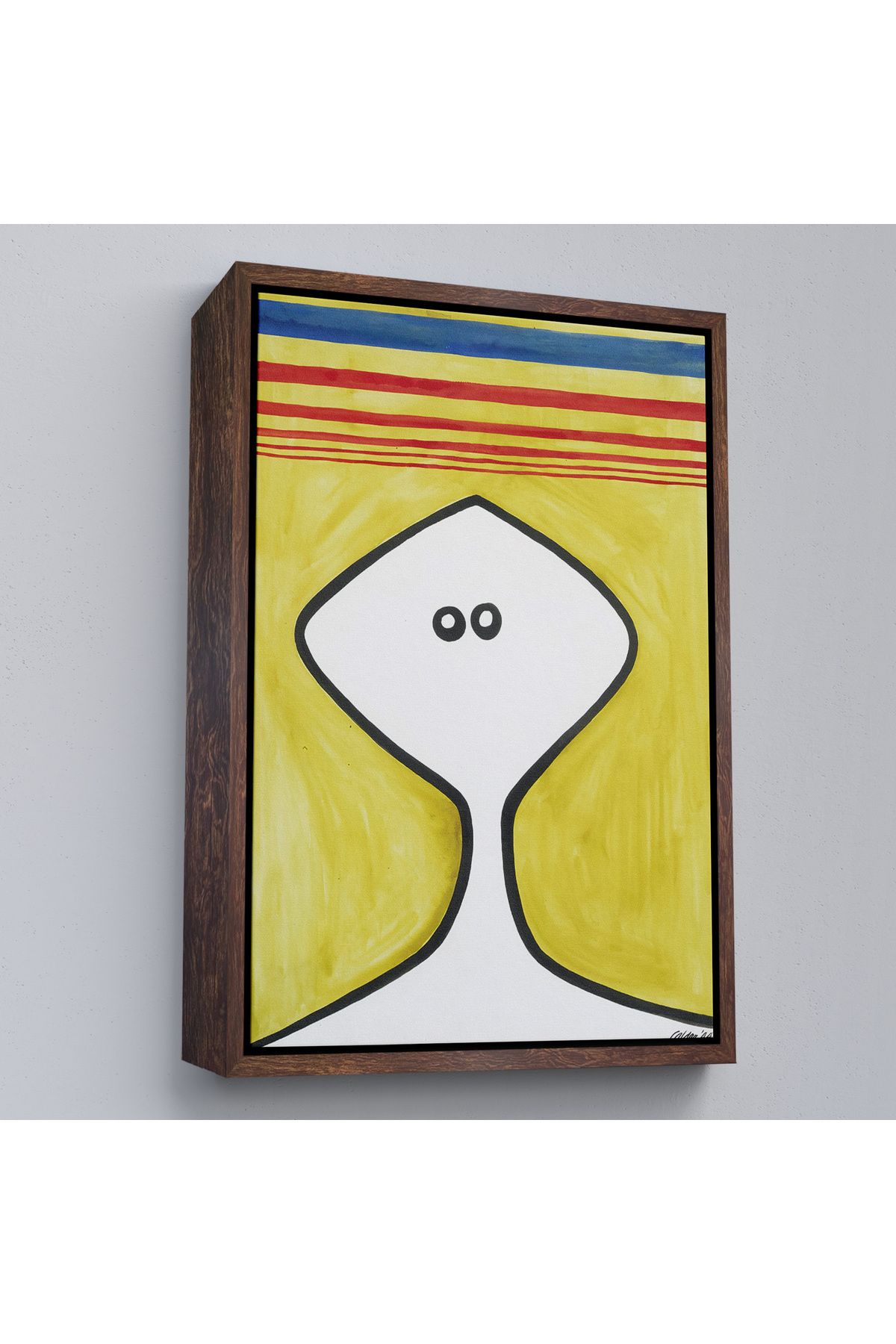 ELİTE TRADESMAN Çerçeveli Alexander Calder - Soyut Kafa Tablosu - Head-7321