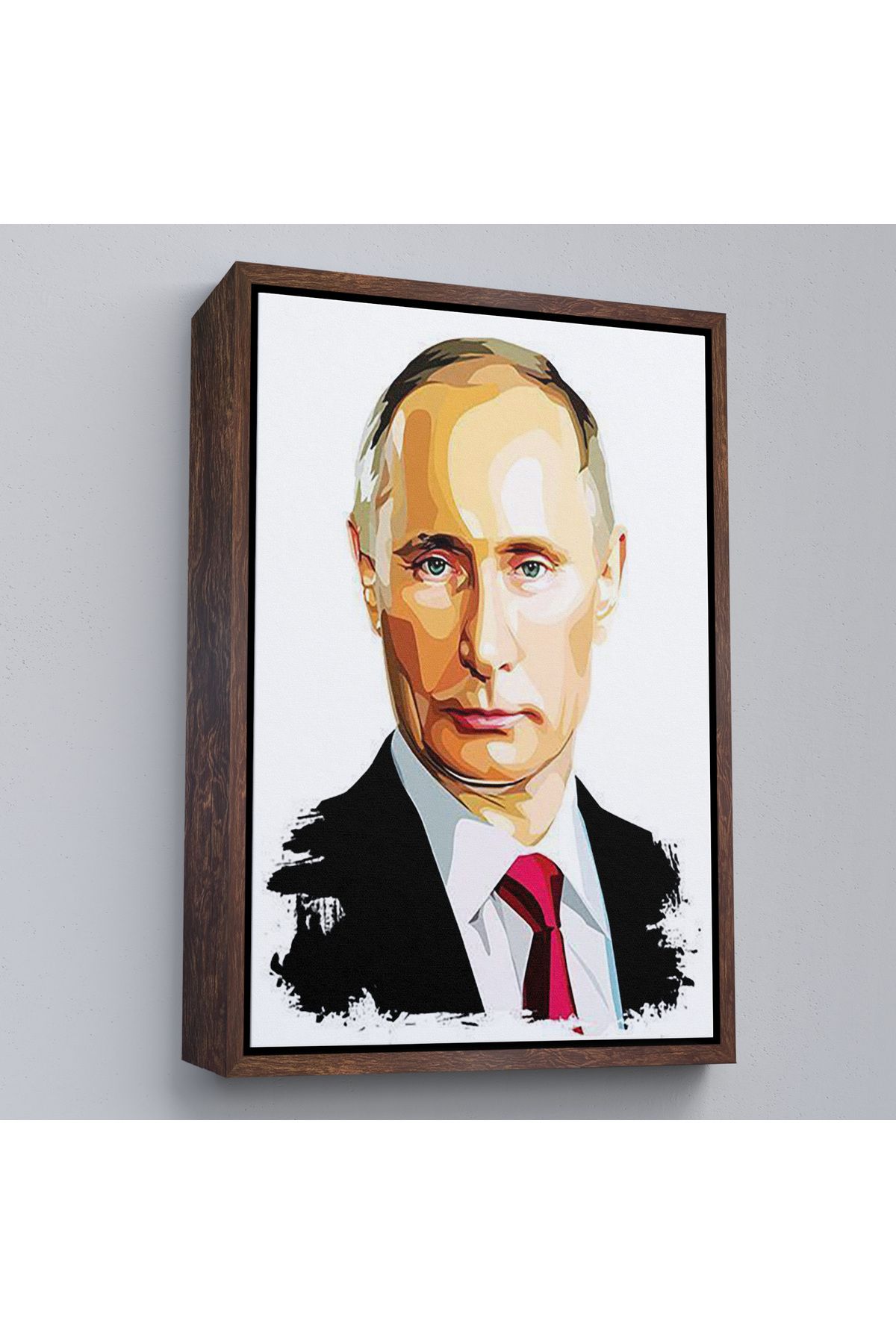 ELİTE TRADESMAN Çerçeveli Vladimir Putin - Rusya Devlet Başkanı Tablosu-7958