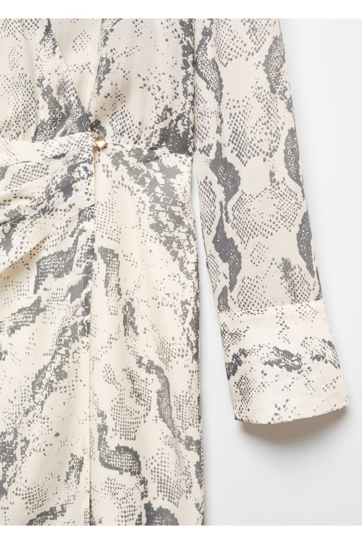 MANGO Woman-Snake patterned lyocell dress 5