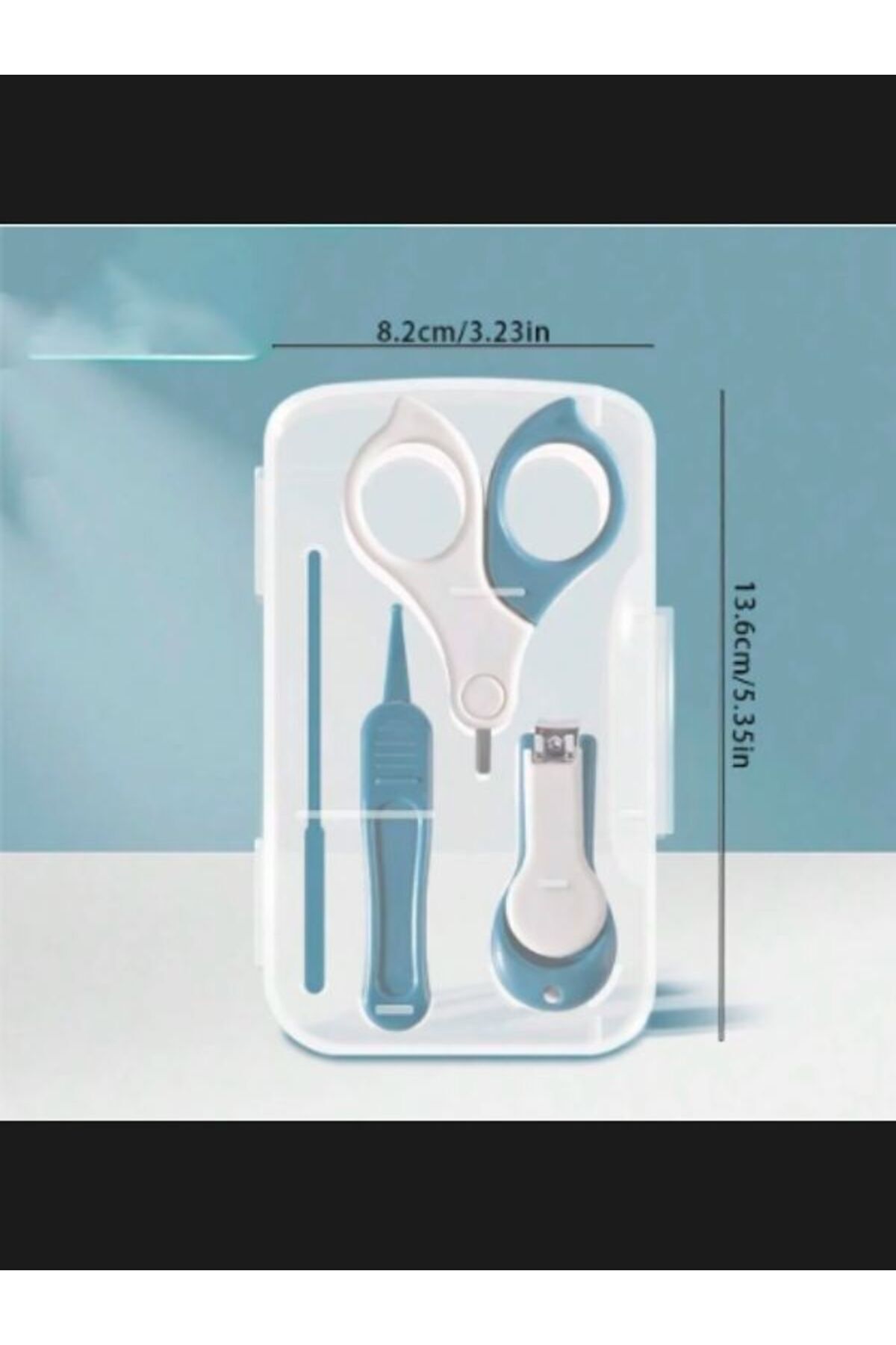 DEDE Bebek Çocuk Tırnak Makası Seti Bakım Seti Bebek Törpü Seti bebek burun kulak temizleme cımbız fotoğrafı 2 (önizleme)