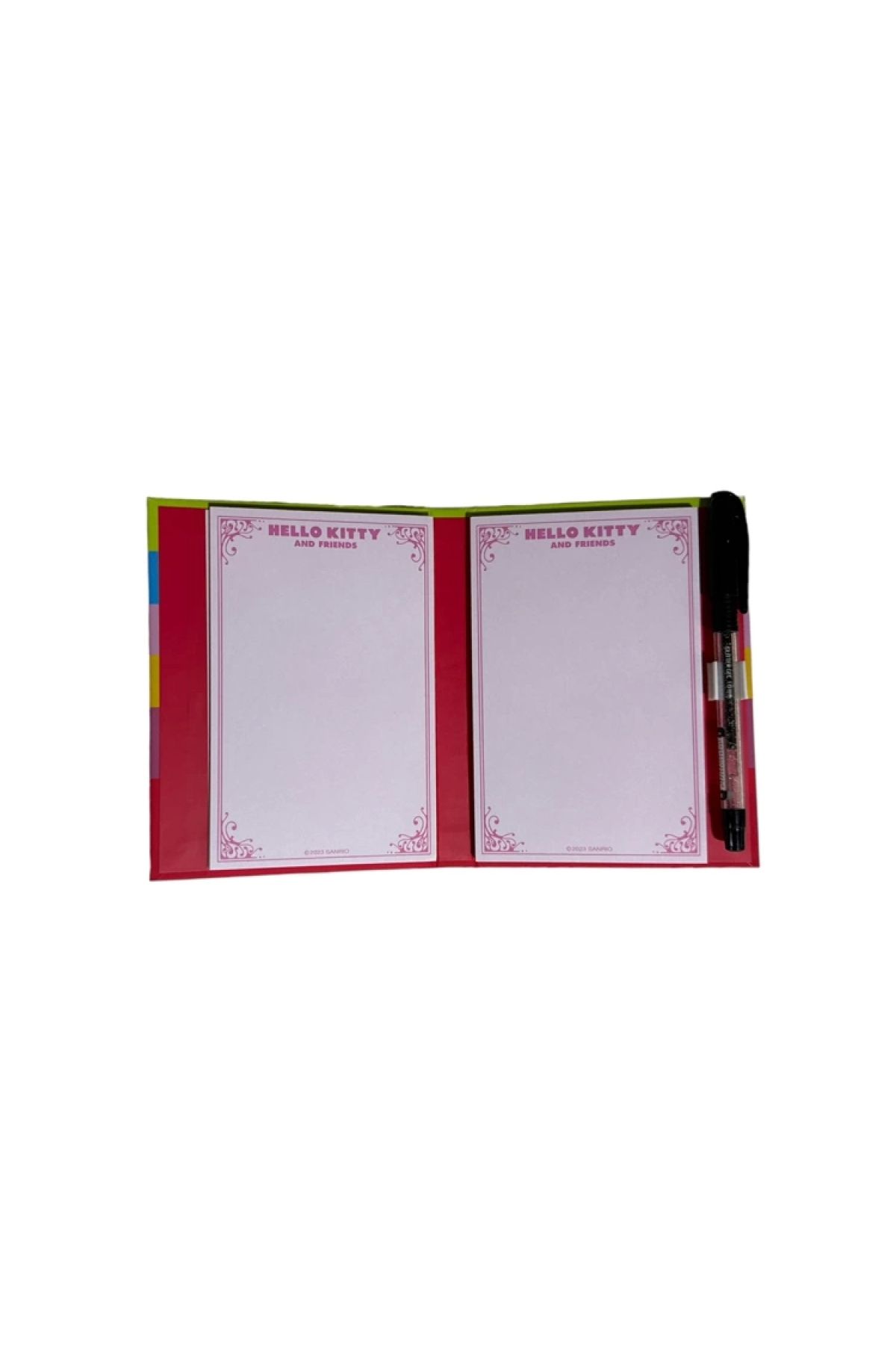 Hello Kitty-Hello Kity and Friends Double Colored Notepad with Guard -168.60.02 4