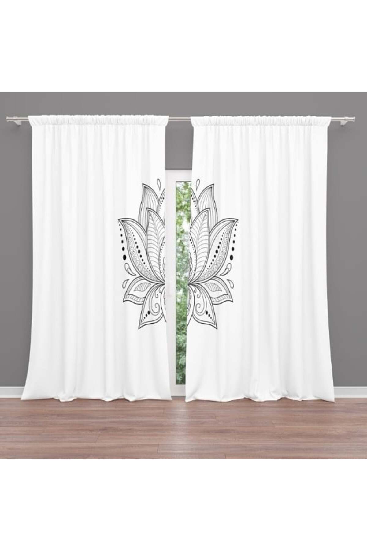 Home-3D Printed Background Curtain 537 - 280 X 270 1