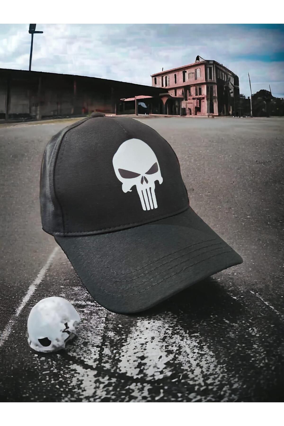 Charmy Lovens Punisher Siyah Şapka