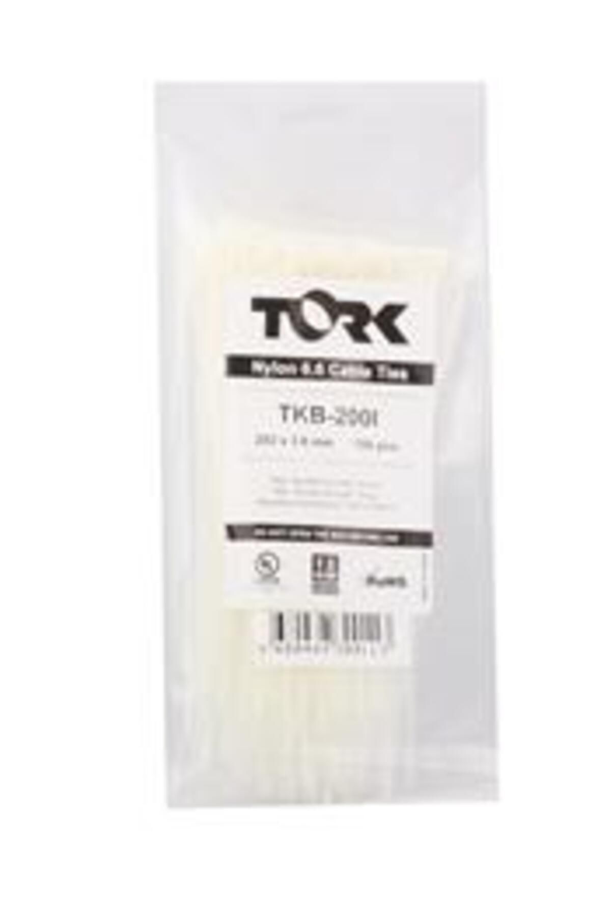 TORK Trk-100-2,5mm Beyaz 100lü Kablo Bağı