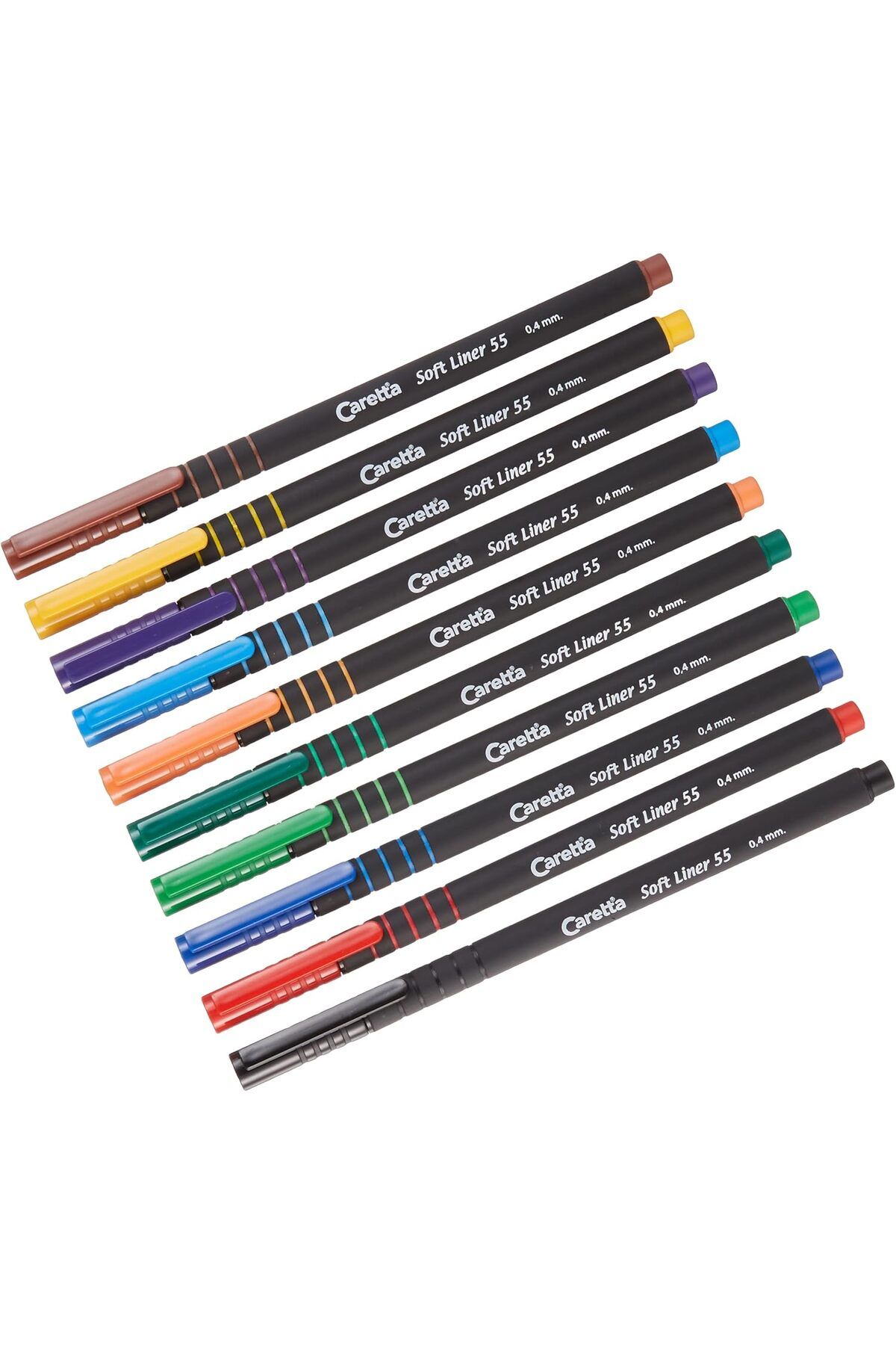 STOREMAX bystoreby OFIS VE OKUL Caretta C-S-55-10Pvc Soft Liner 55 Fineliner Kalem 0, 4Mm, Uç, 10'Lu Karış
