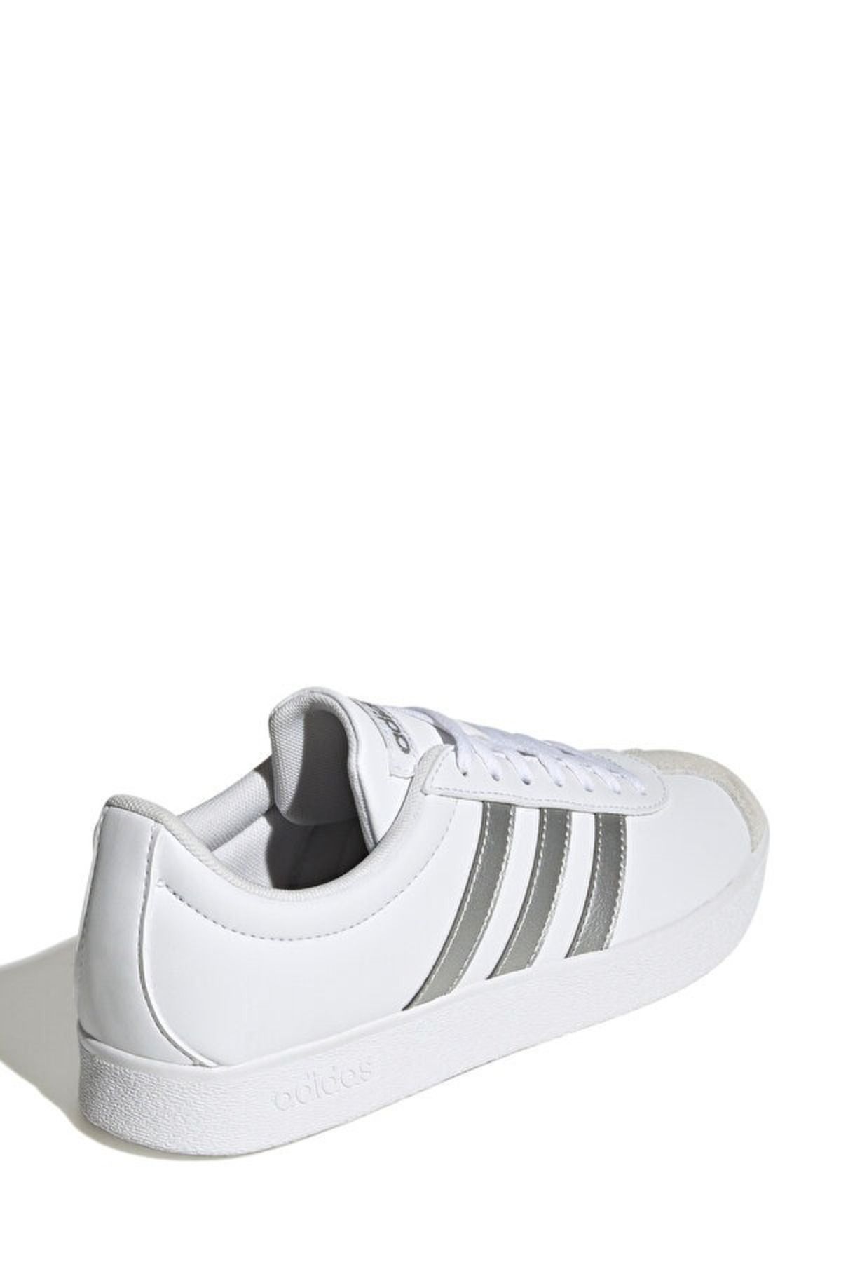 اسنیکر سفید زنانه VL BASE کفش ورزشیS ID3716 FTWWHT SILVMT GREON adidas
