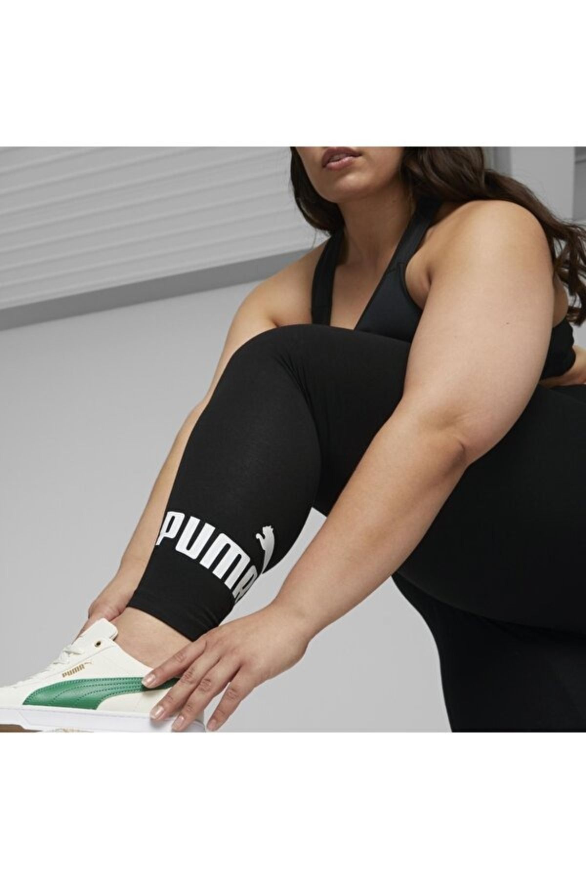 Puma-Ess Logo női leggings harisnya - 586832 -01 Fekete 4