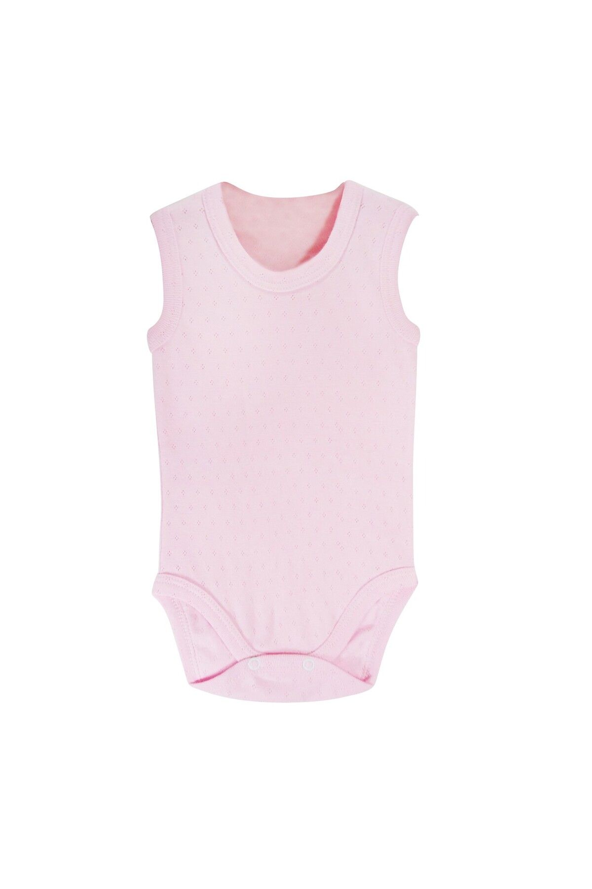 Sema Baby ASFSTORE Sema Baby Jakarlı Askılı Badi (Body) - Pembe 9-12 Ay