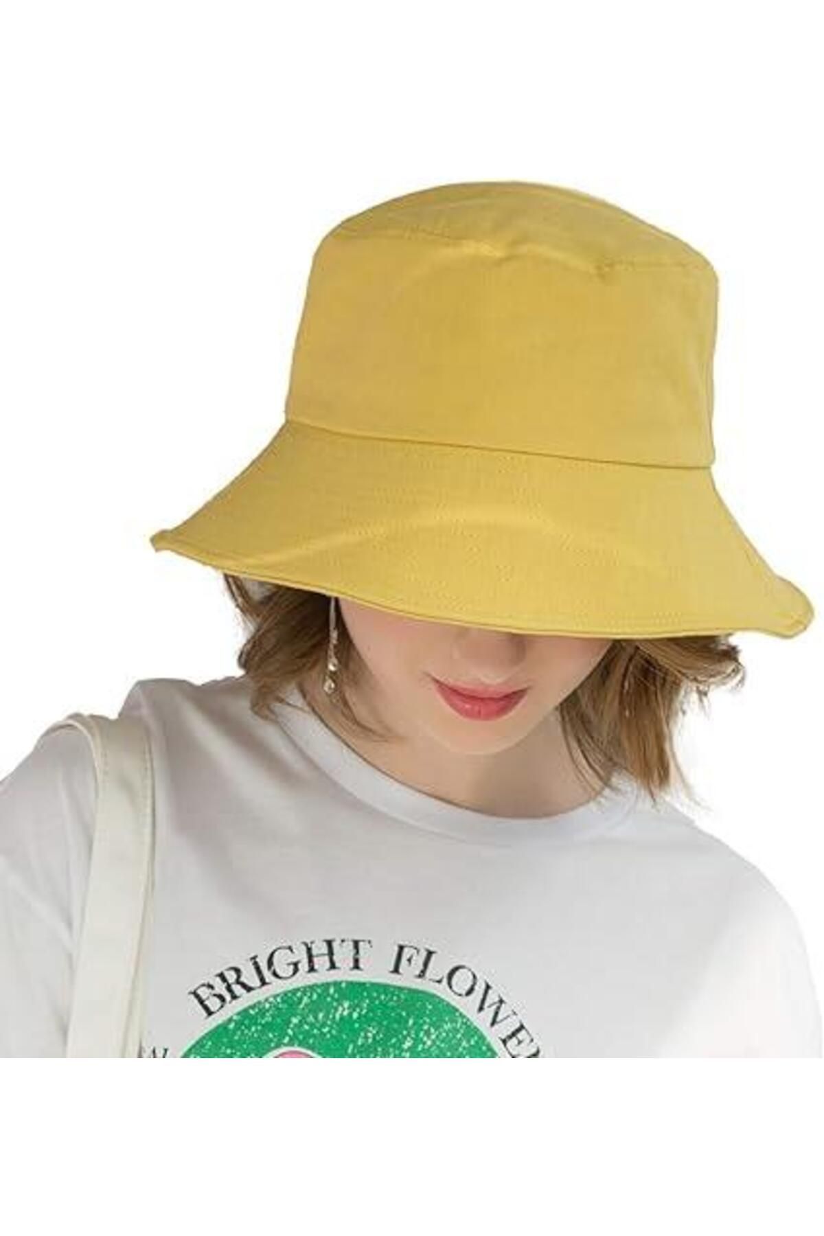Charmy Lovens Sarı Bucket Balıkçı Şapka