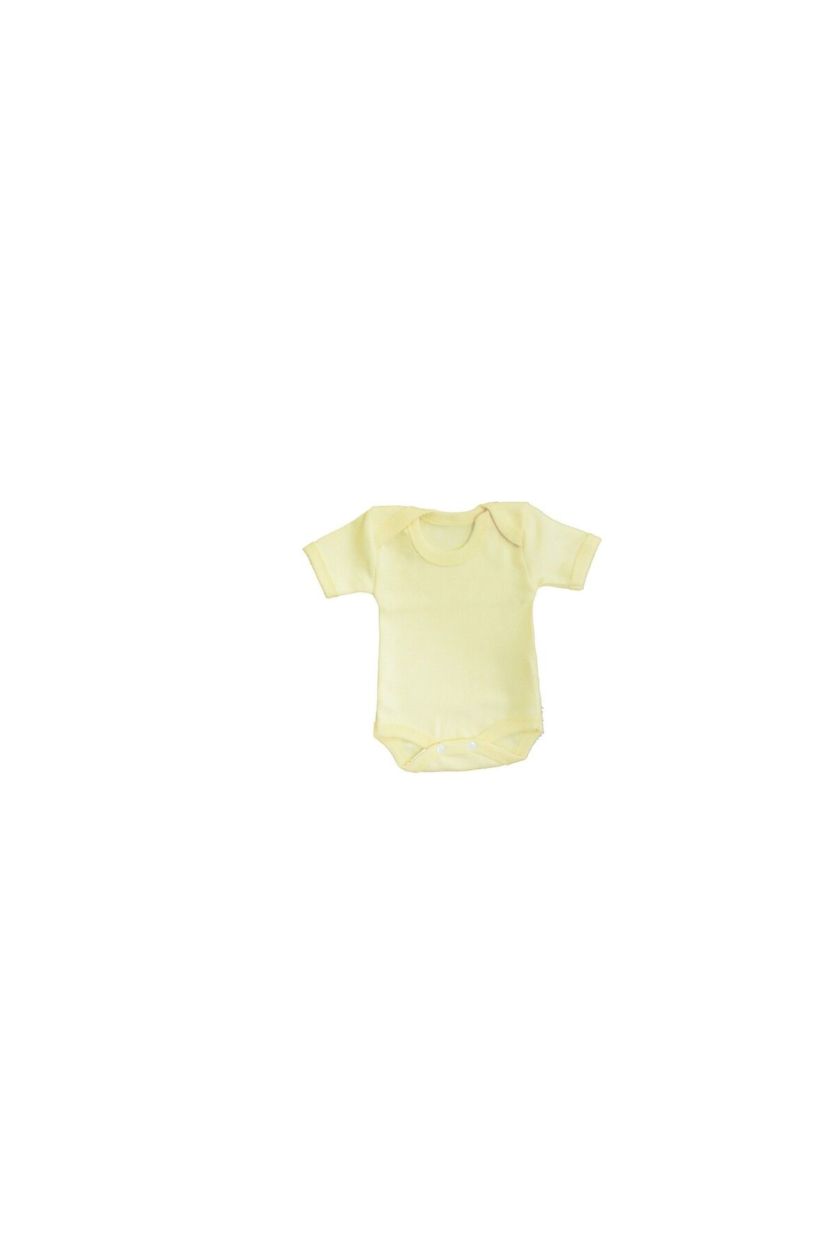 Sema Baby ASFSTORE Sema Baby Yarım Kol Badi (Body) 0-3 Ay - Sarı