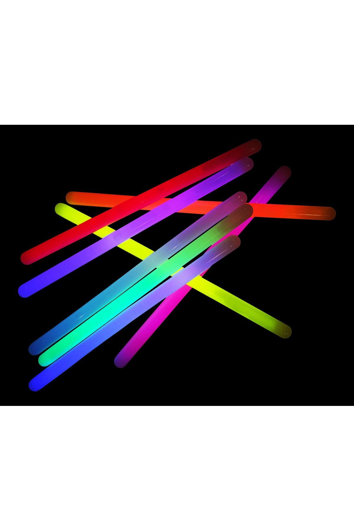 Avantaj Kapıda ® Karanlıkta Parlayan Fosforlu Glow Kalın Çubuk 30 cm 1 Adet (Parti Temalı)