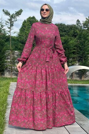 Rabia Şamlı Betül Gül Kurusu Elbise