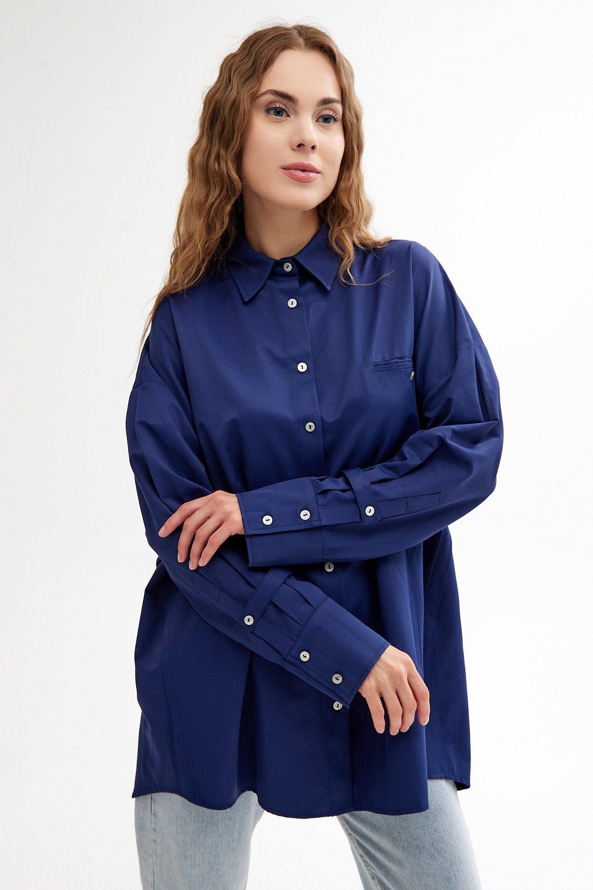 QANU-Navy Blue Freesia Shirt 4