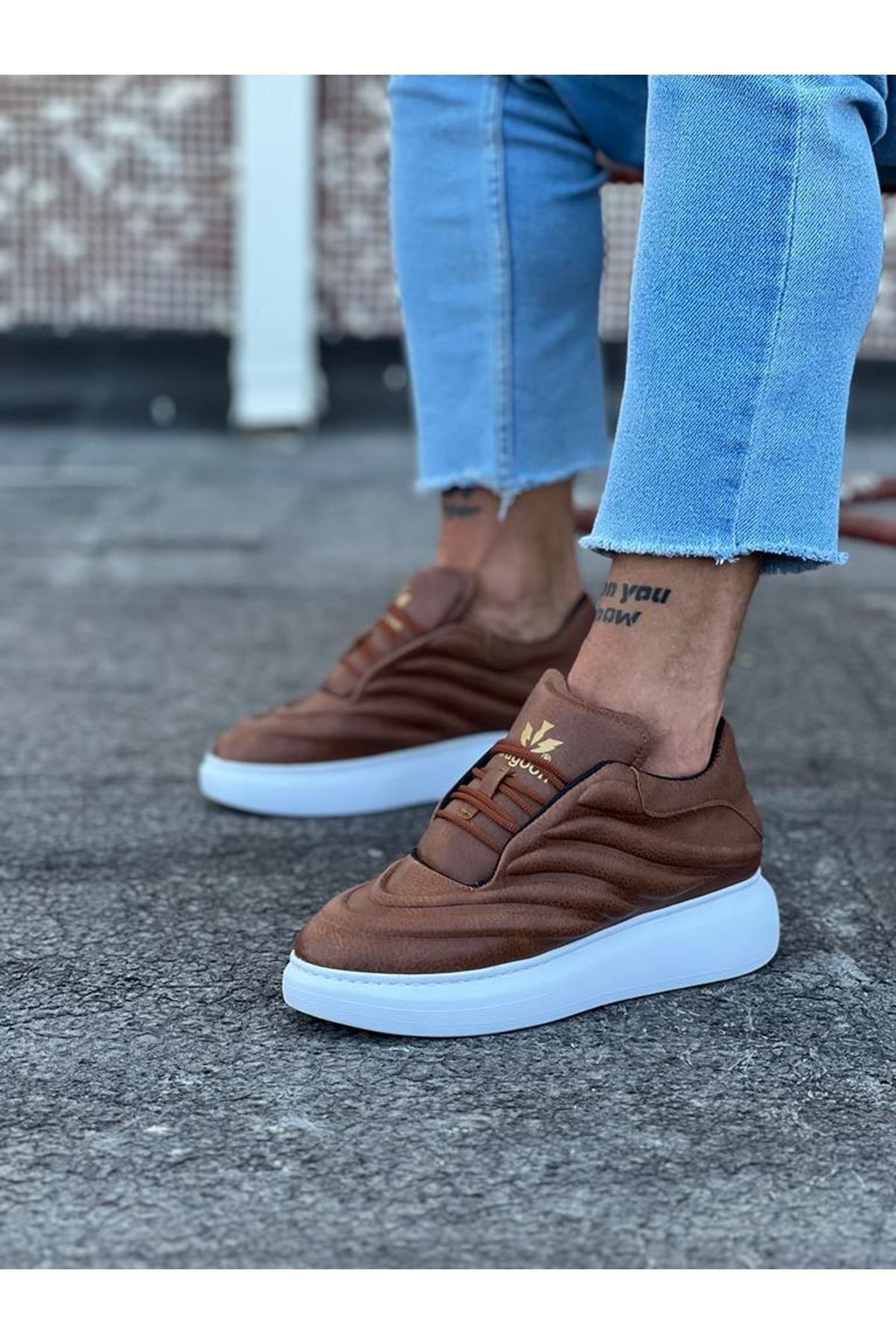 BilfolD Taba Cilt Erkek Casual Ayakkabı