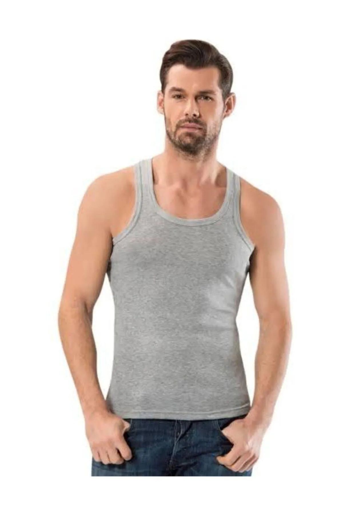 Anıt-Men's Combed Cotton Tank Top 1151 3