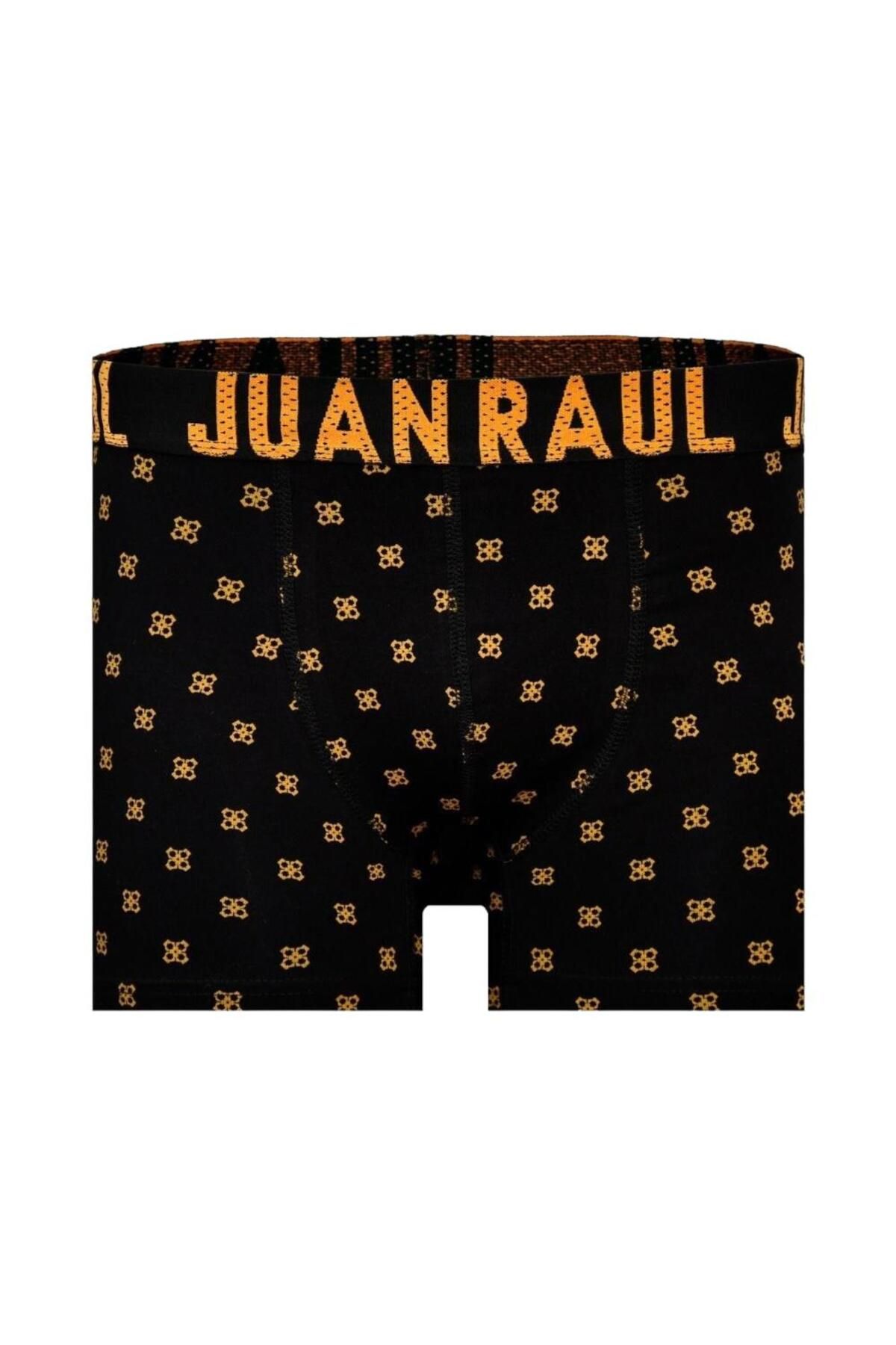Juan Raul-Yellow Patterned Boxers - 95% Cotton and 5% Lycra - Db169 2