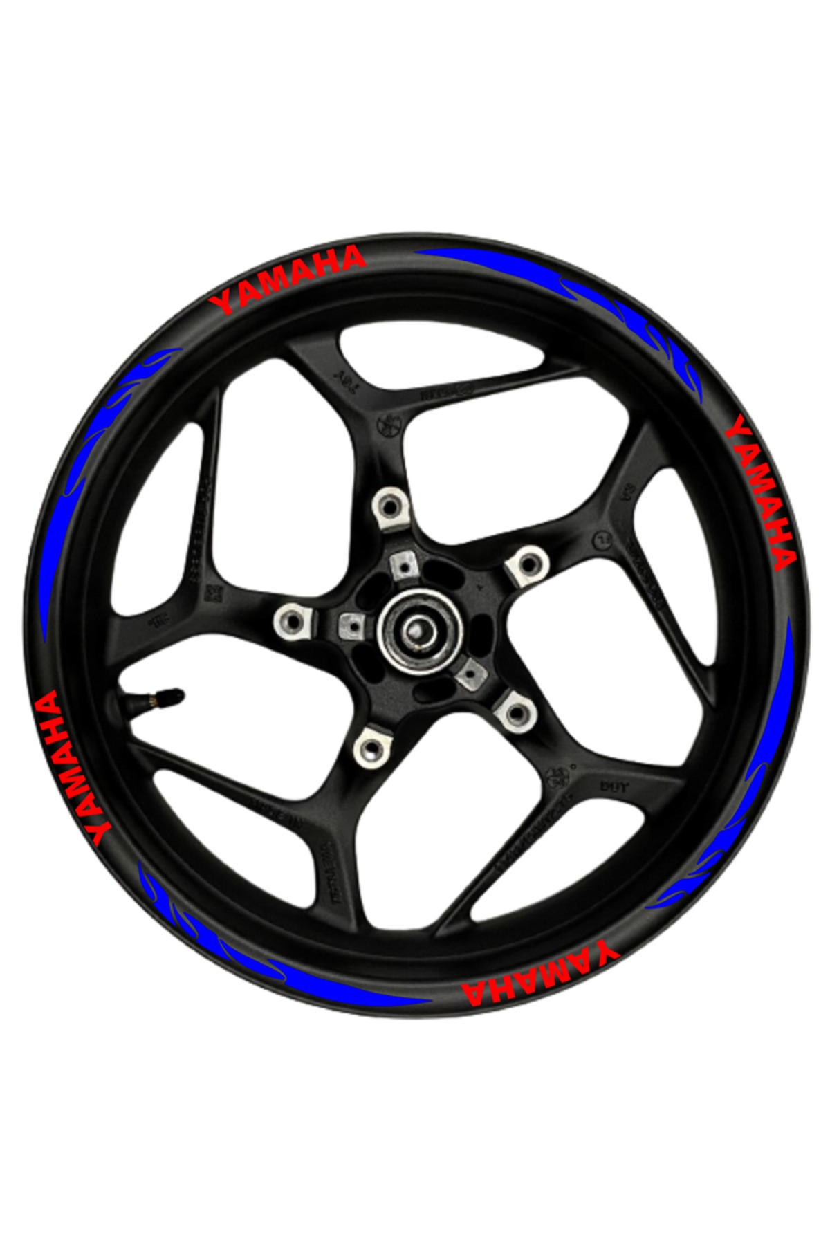 habune Yamaha kırmızı yazılı Prim Kalite mavi reflektif pençe Şeritli, Su-Nem Dayanıklıı