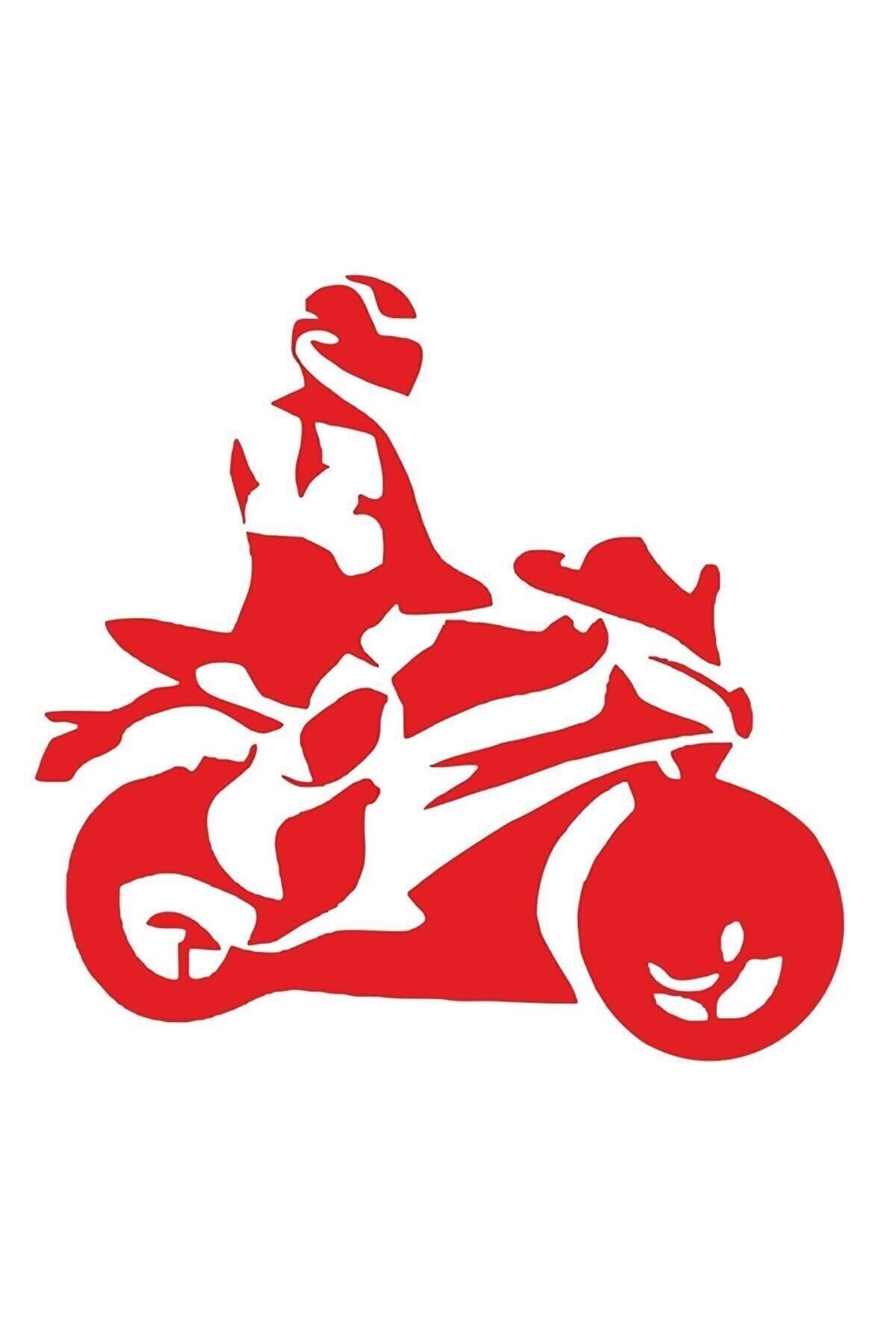 MLH STORE Motosiklet Sticker Motorcu Figürü 13*125 Cm
