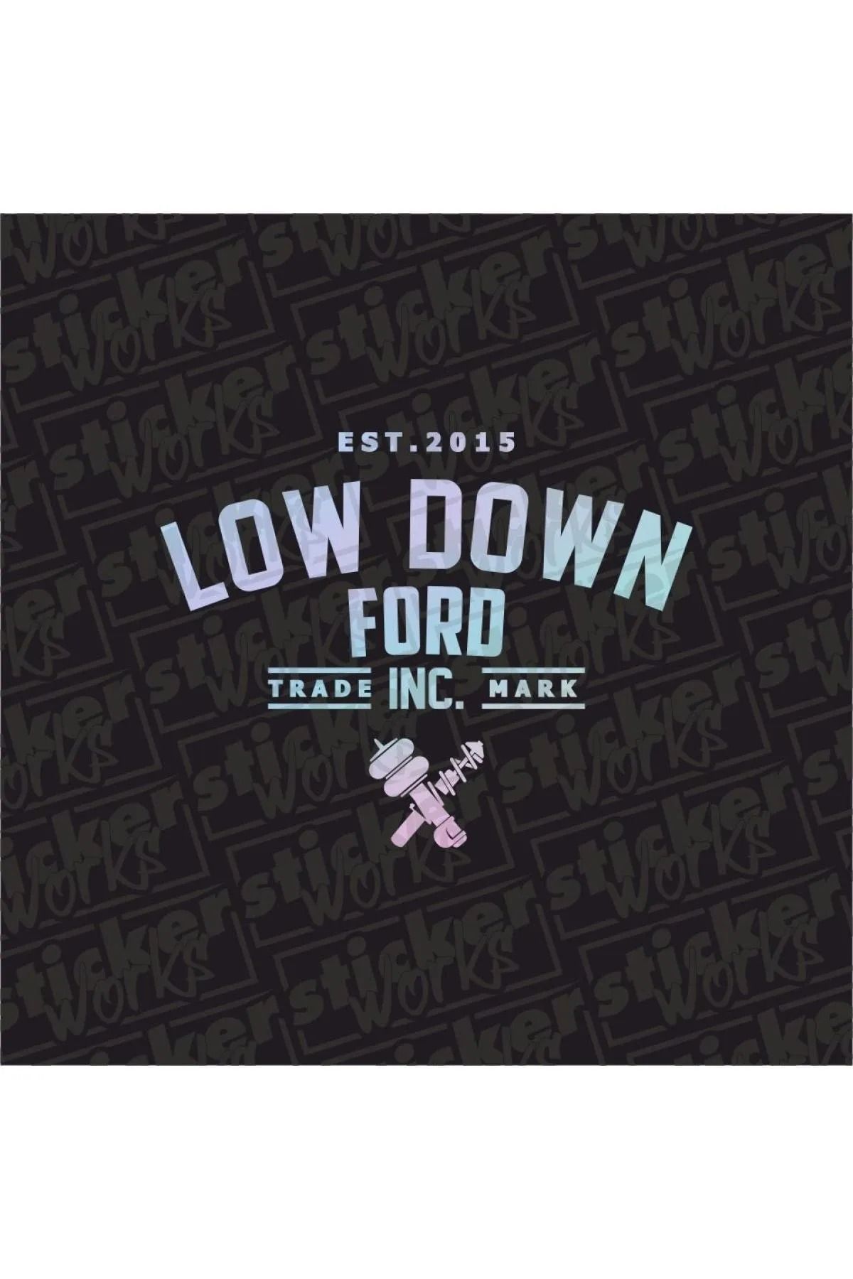 Home Low Down Ford Arka Cam yeni süper hologram Sticker